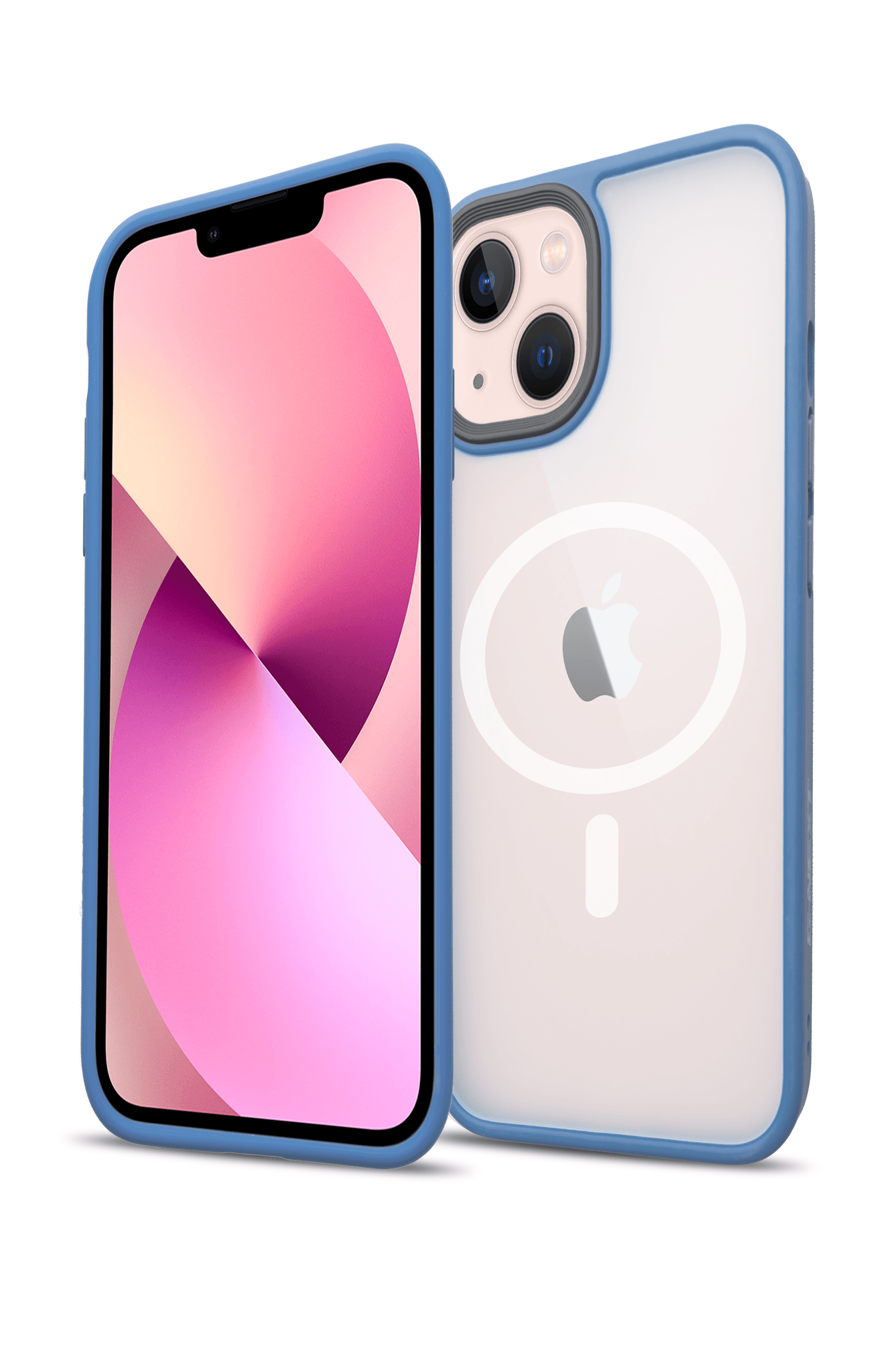G-NEXT Apple iPhone 14 Plus Uyumlu Magsafe Şarj Özellikli BOLD Anti-Shock Kılıf - Feather Blue