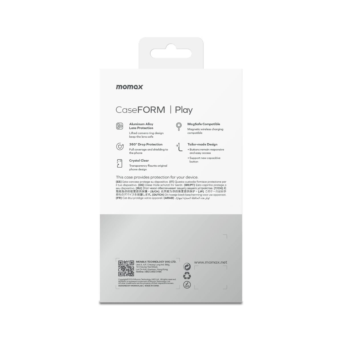 Play CaseForm Magnetic Case iPhone 16 Pro (Transparent)