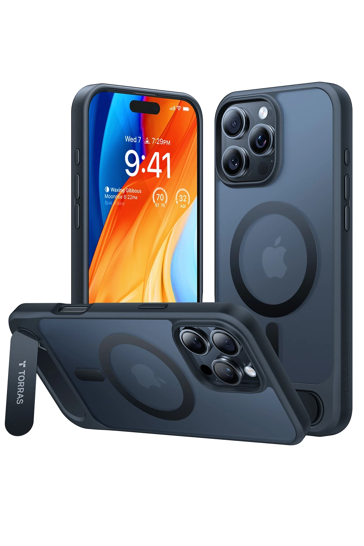 Torras Apple iPhone 16 Pro Max P Stand Serisi Magsafe Kılıf - Siyah