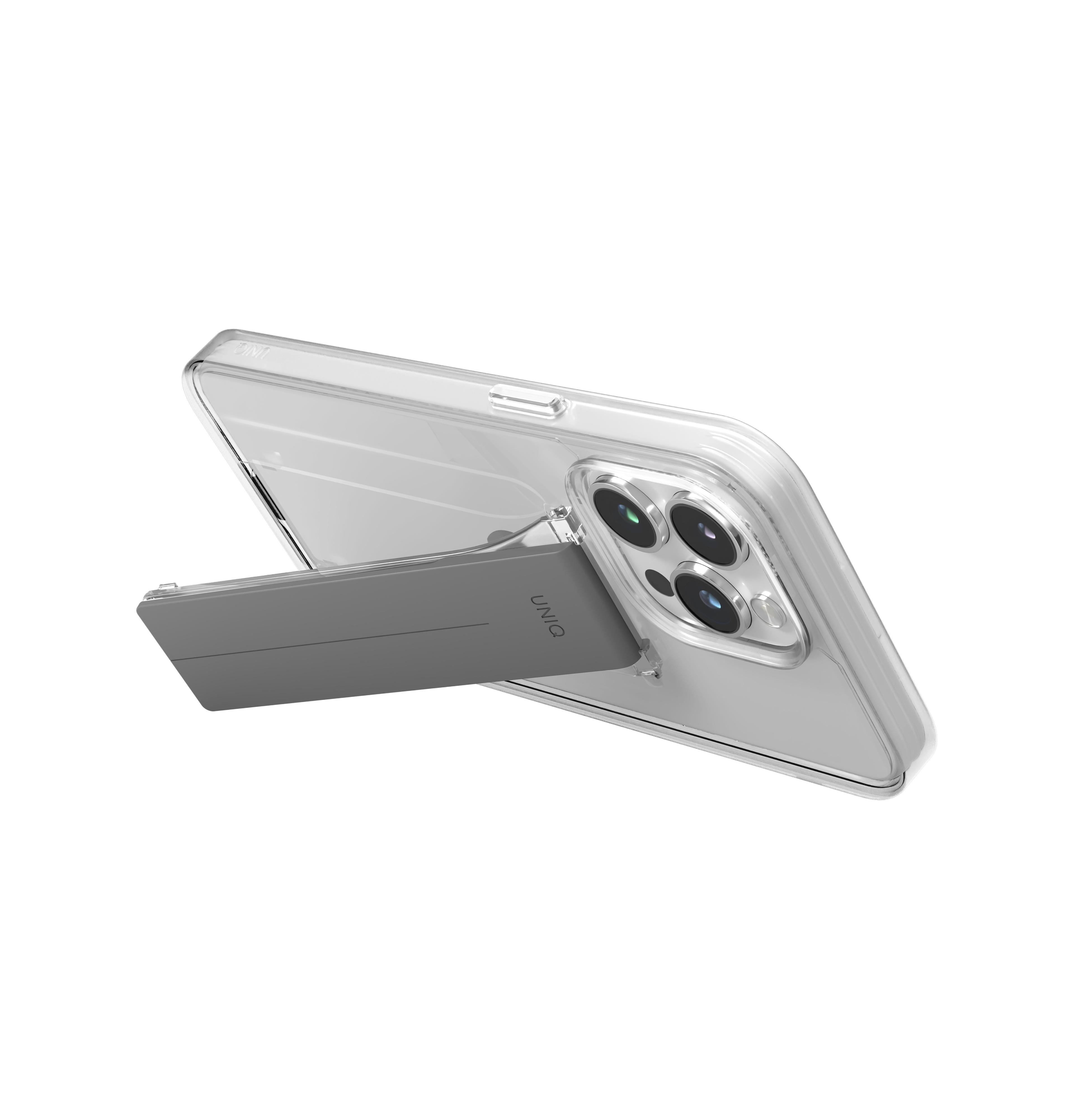 Uniq iPhone 15 Pro Max Heldro Mount Standlı Kapak - Şeffaf