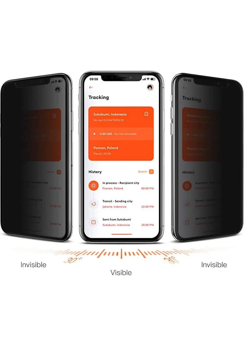 YESİDO 5D CAM EKRAN KORUYUCU PRIVACY 16 Pro Max