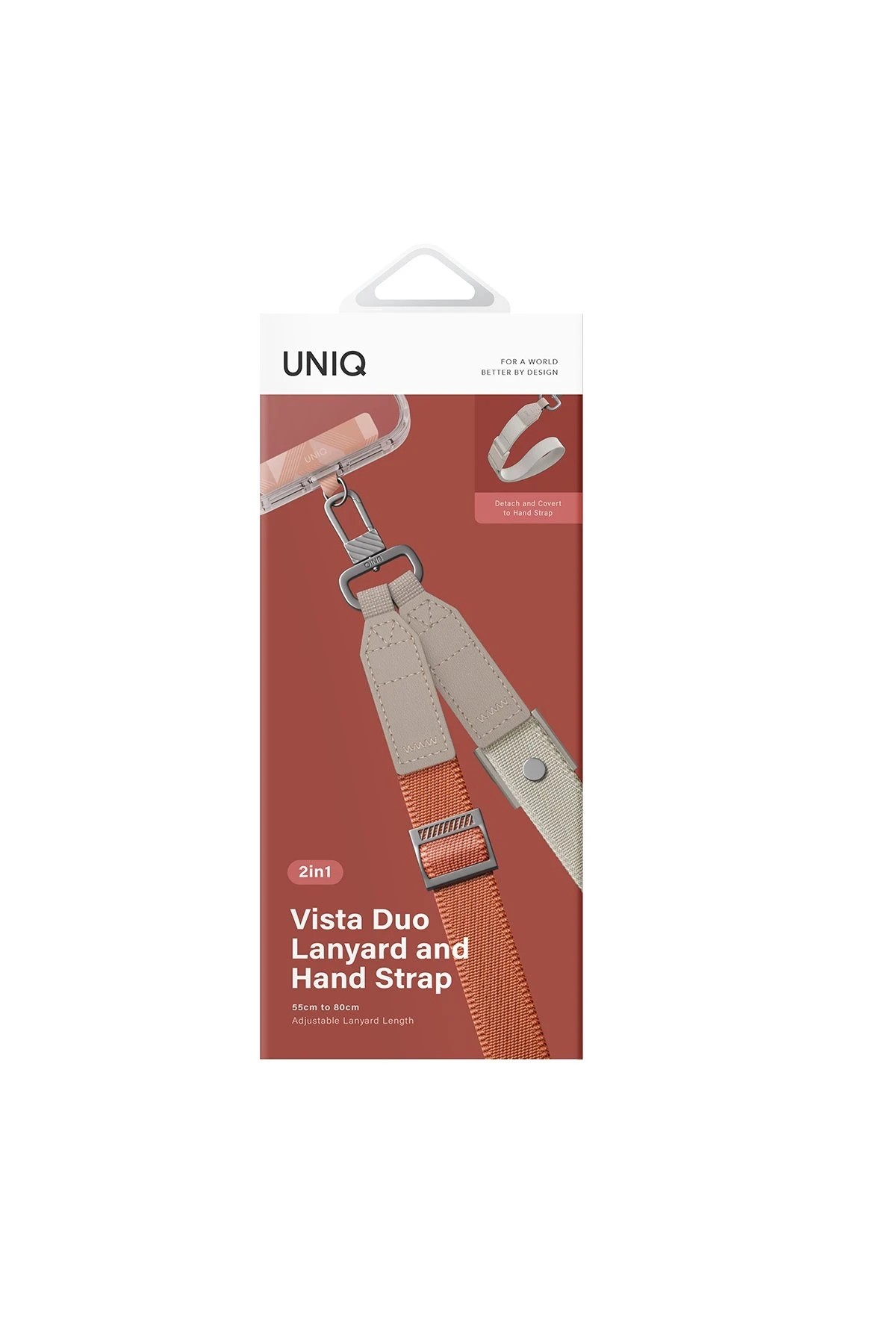 Uniq Vista Duo 2in1 Bileklik Boyun Askısı - Turuncu