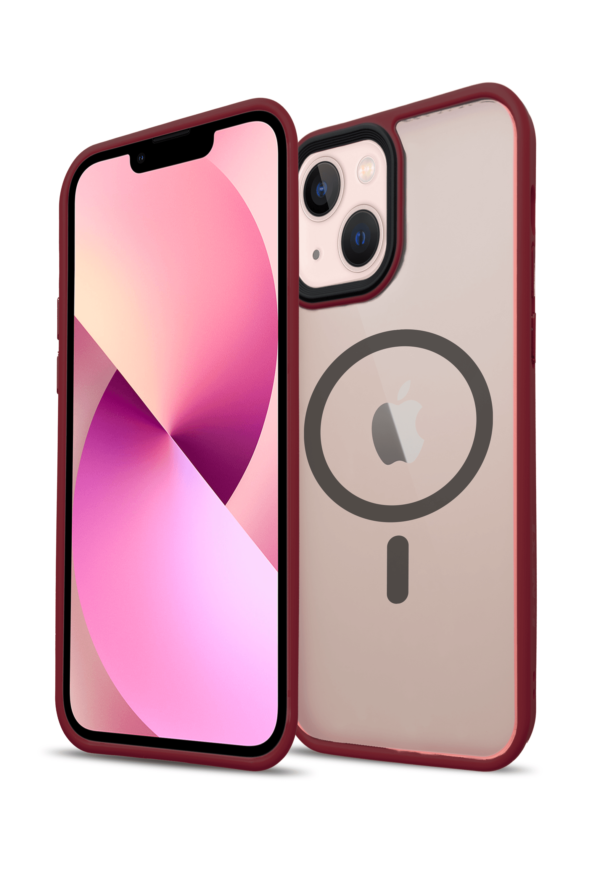 G-NEXT Apple iPhone 14 Plus Uyumlu Magsafe Şarj Özellikli BOLD Anti-Shock Kılıf - Wine