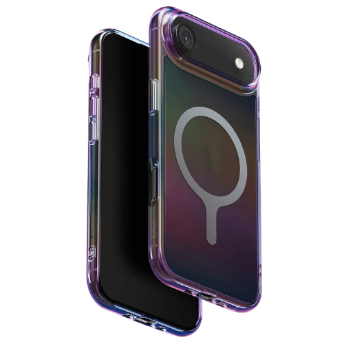 Uniq Apple iPhone 17 Air Iridescia Magsafe Kapak - Dark Rainbow