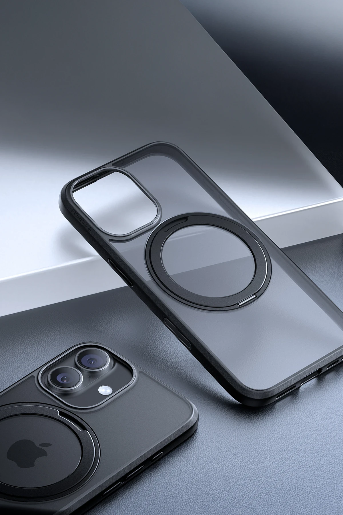 Torras Apple iPhone 17 O Stand Pro Serisi Magsafe Kılıf - Siyah