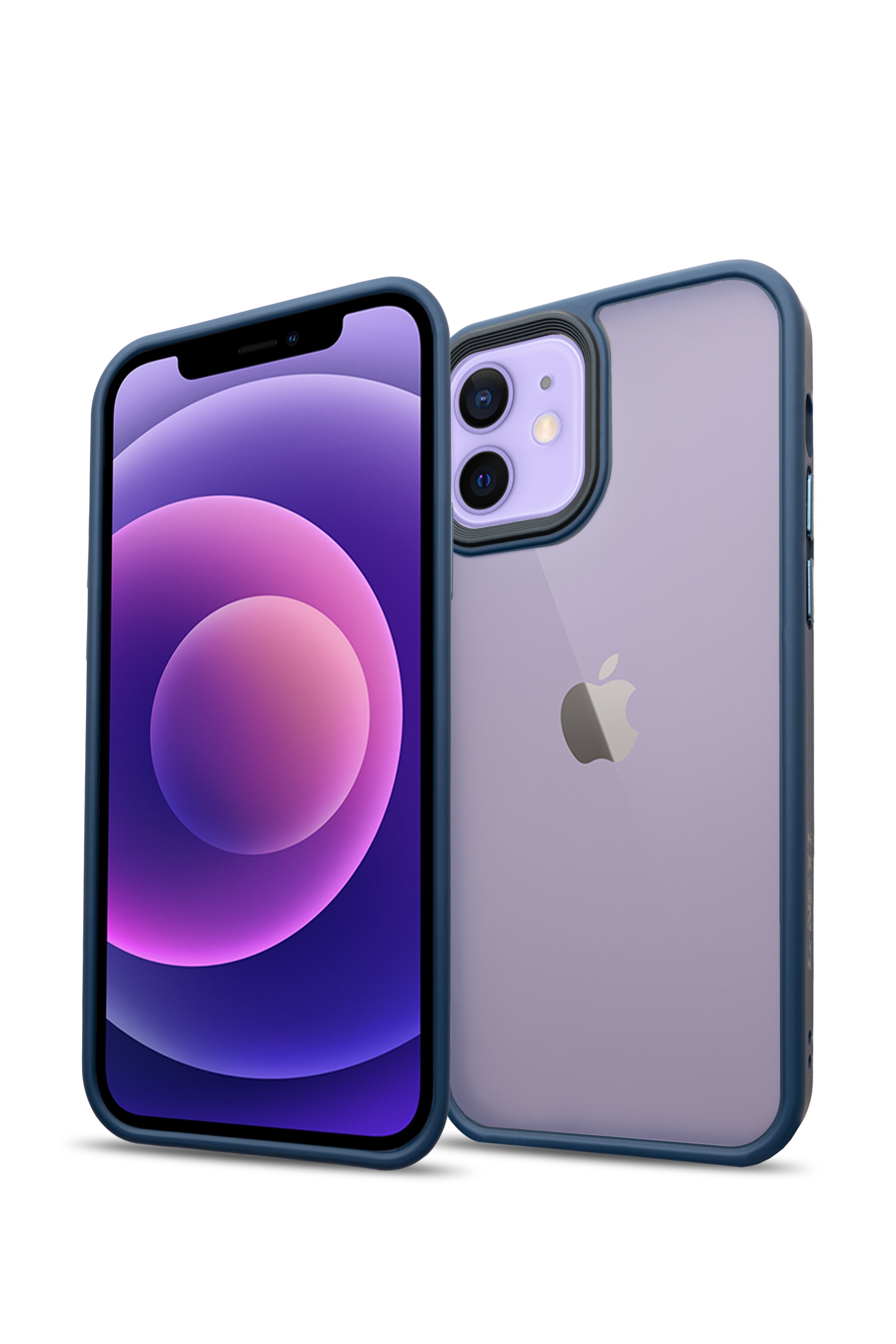 G-NEXT Apple iPhone 12/12 Pro Uyumlu  BOLD Anti-Shock Kılıf - Mavi