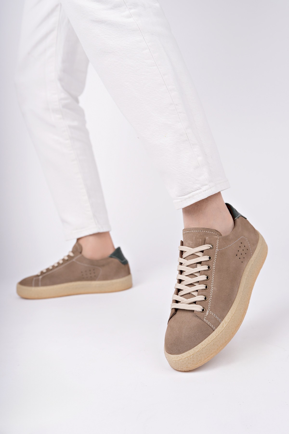 Muggo MİDWAY Bağcıklı Hakiki Deri Erkek Günlük Sneaker Spor Ayakkabı