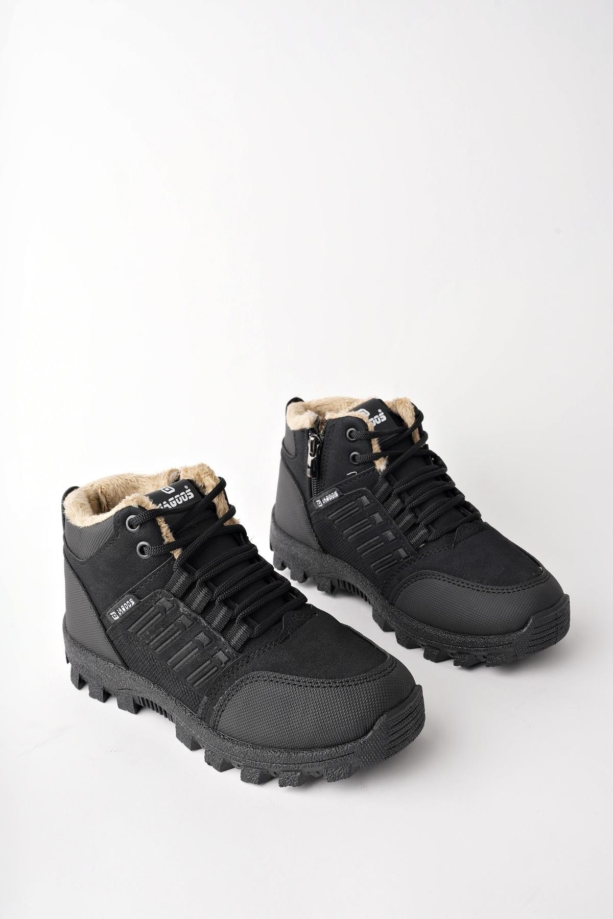 Muggo JOHANNA Garantili Bağcıklı İçi Kürklü Fermuarlı Unisex Outdoor Kışlık Bot