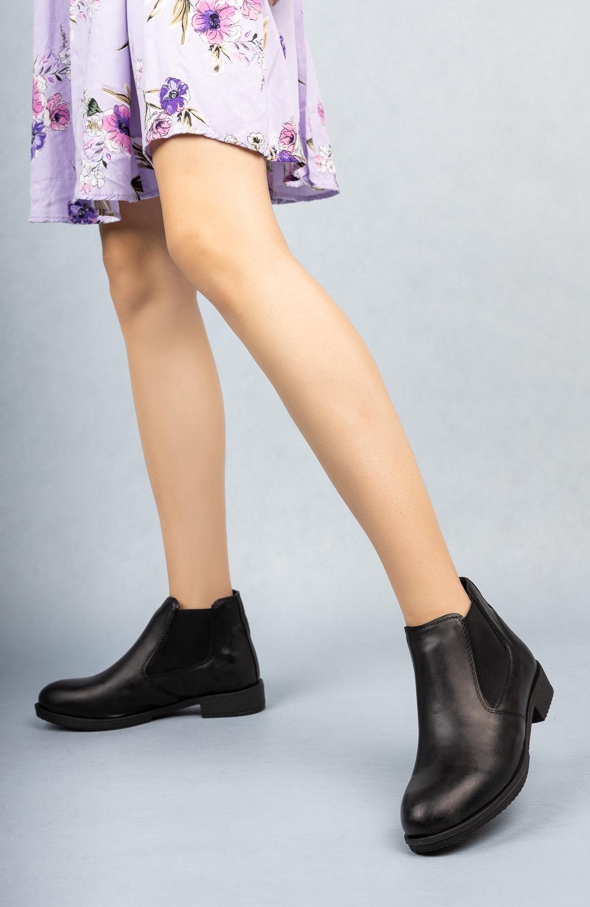 Muggo Angela Garantili Kadın Şık ve Rahat Chelsea Bot