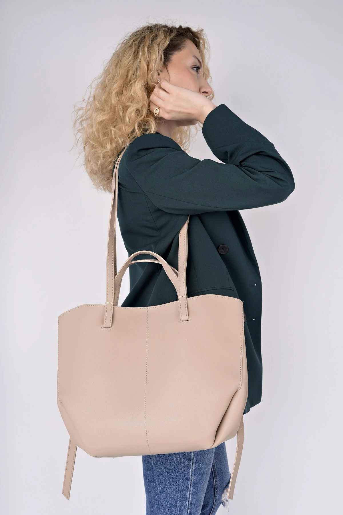 Muggo FARME Kadın Cüzdanlı El ve Omuz Çantası