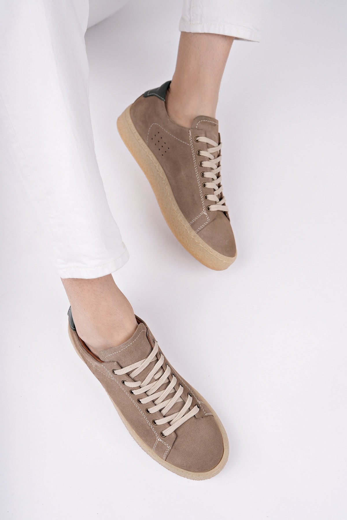 Muggo MİDWAY Bağcıklı Hakiki Deri Erkek Günlük Sneaker Spor Ayakkabı