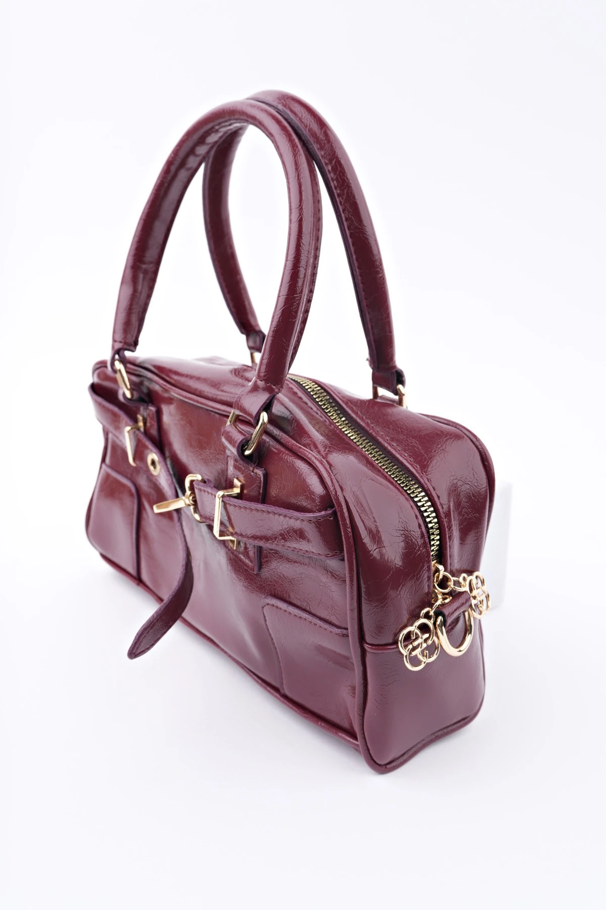 Muggo ROSALİE Kadın Kemer Detaylı El ve Omuz Çantası 