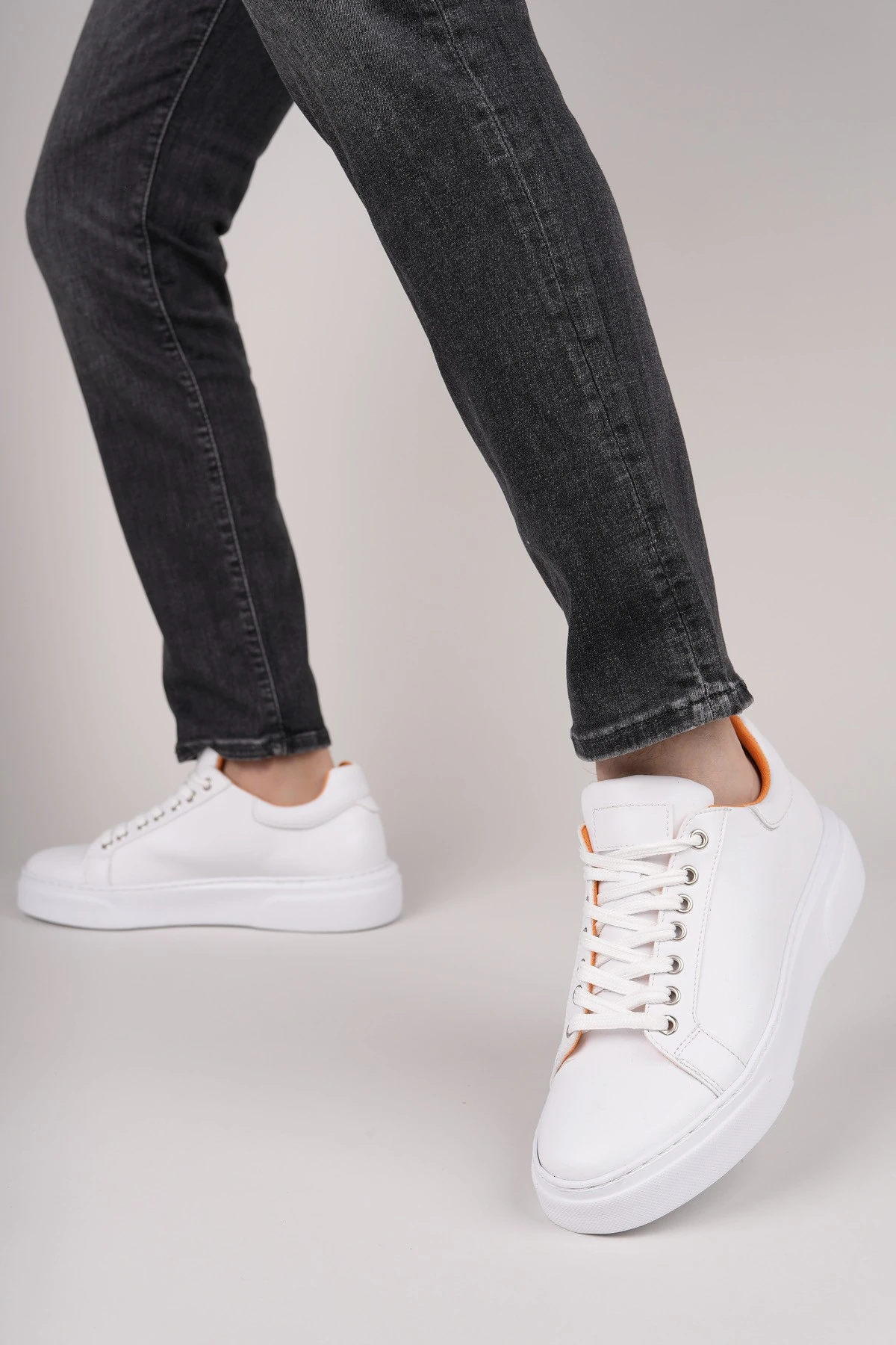 Muggo ZEYN Kalın Taban Bağcıklı Erkek Günlük Sneaker Spor Ayakkabı