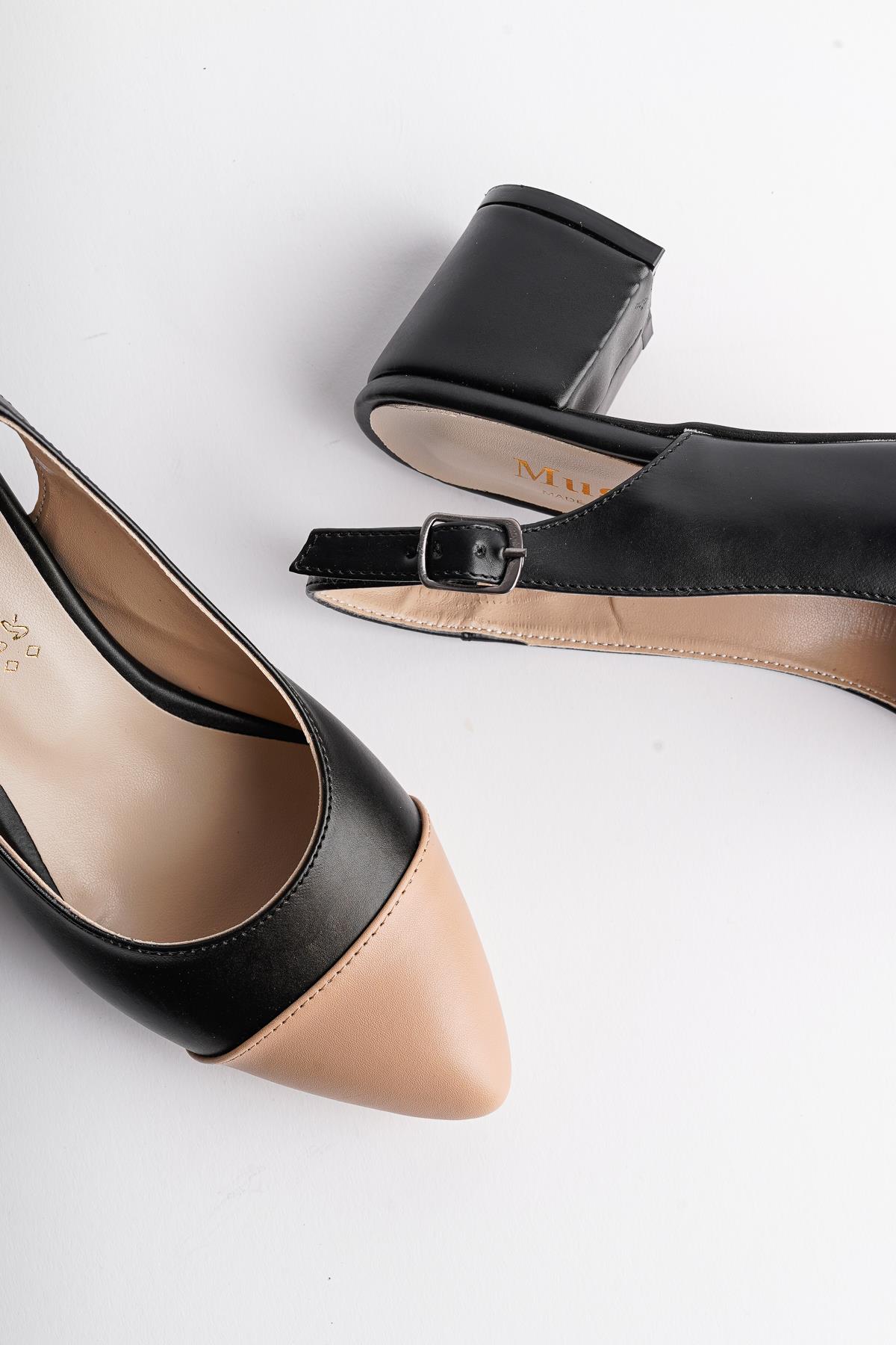 Muggo SHARON Garantili Kadın Günlük Topuklu Ayakkabı