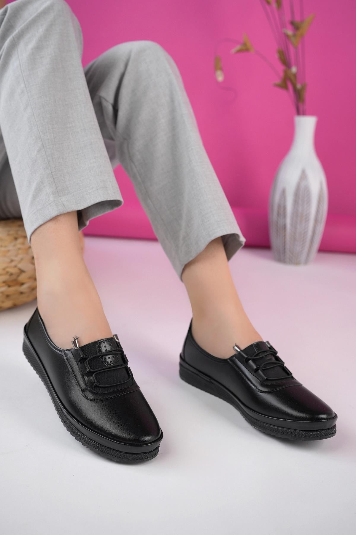 Muggo Vanses Garantili Günlük Klasik Rahat Ortopedik Kadın Ayakkabı