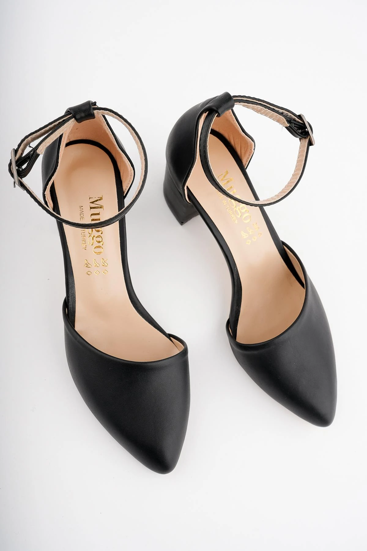 Muggo W0708 Garantili Kadın Klasik Günlük Tarz Şık ve Rahat Topuklu Ayakkabı