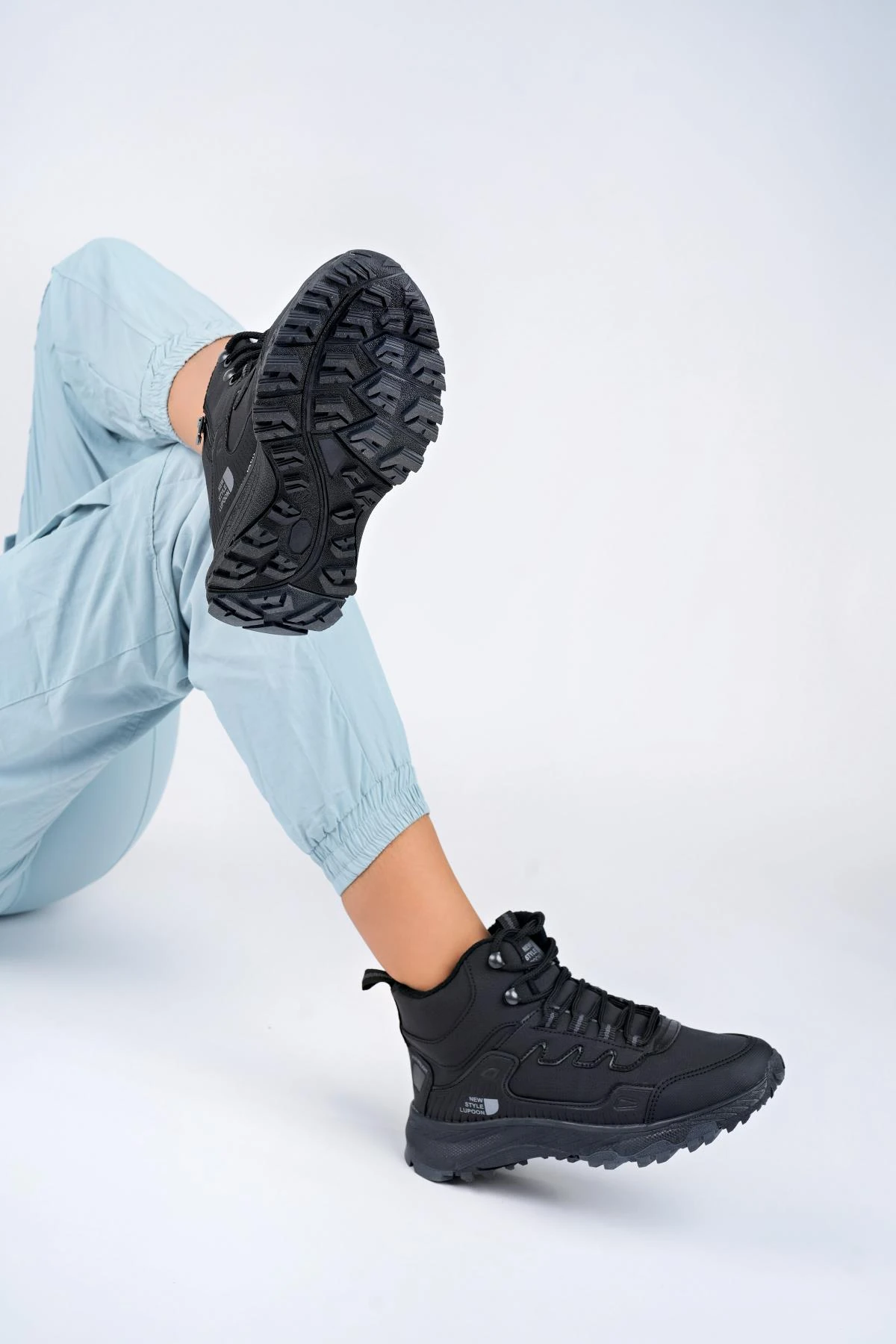 Muggo Alaska Unisex Garantili Trekking Outdoor Bağcıklı Yandan Fermuarlı Kışlık Bot