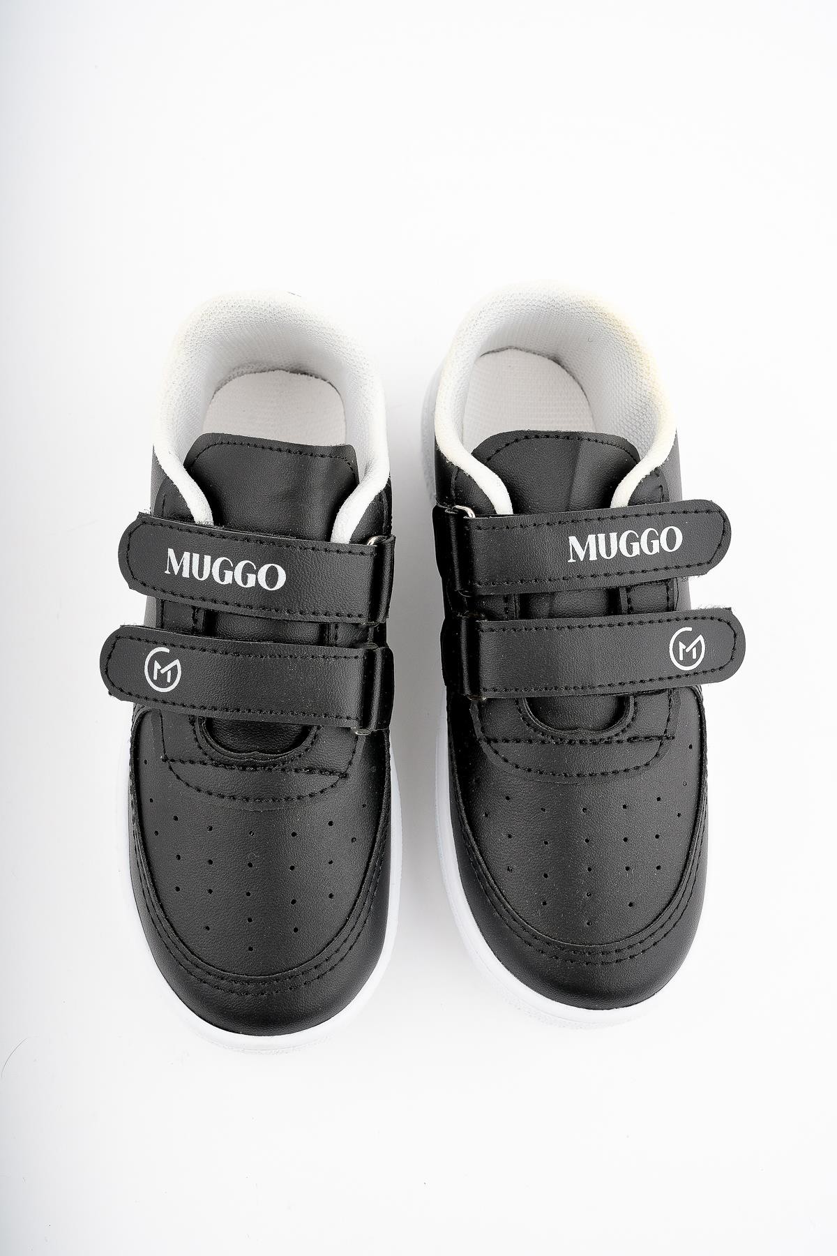 Muggo FRED Garantili Unisex Çocuk Cırtlı Rahat Günlük Sneaker Spor Ayakkabı