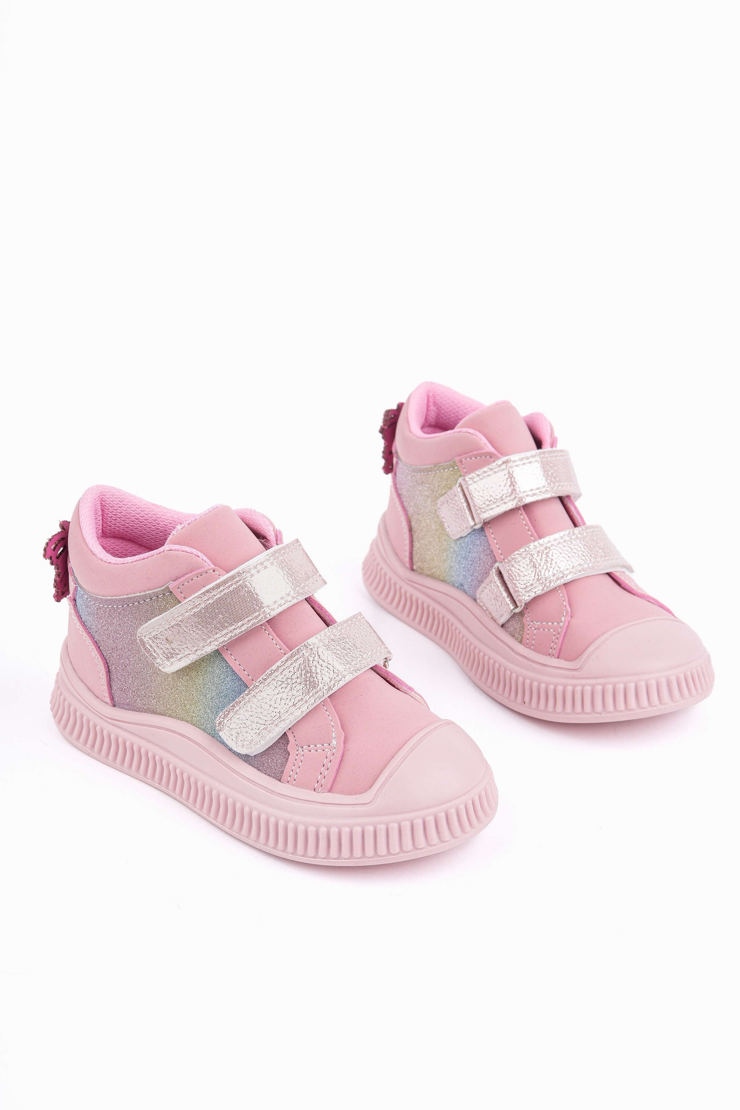 Muggo PAWS Kelebekli Çift Cırtlı Kız Bebek ve Çocuk Bot - PUDRA