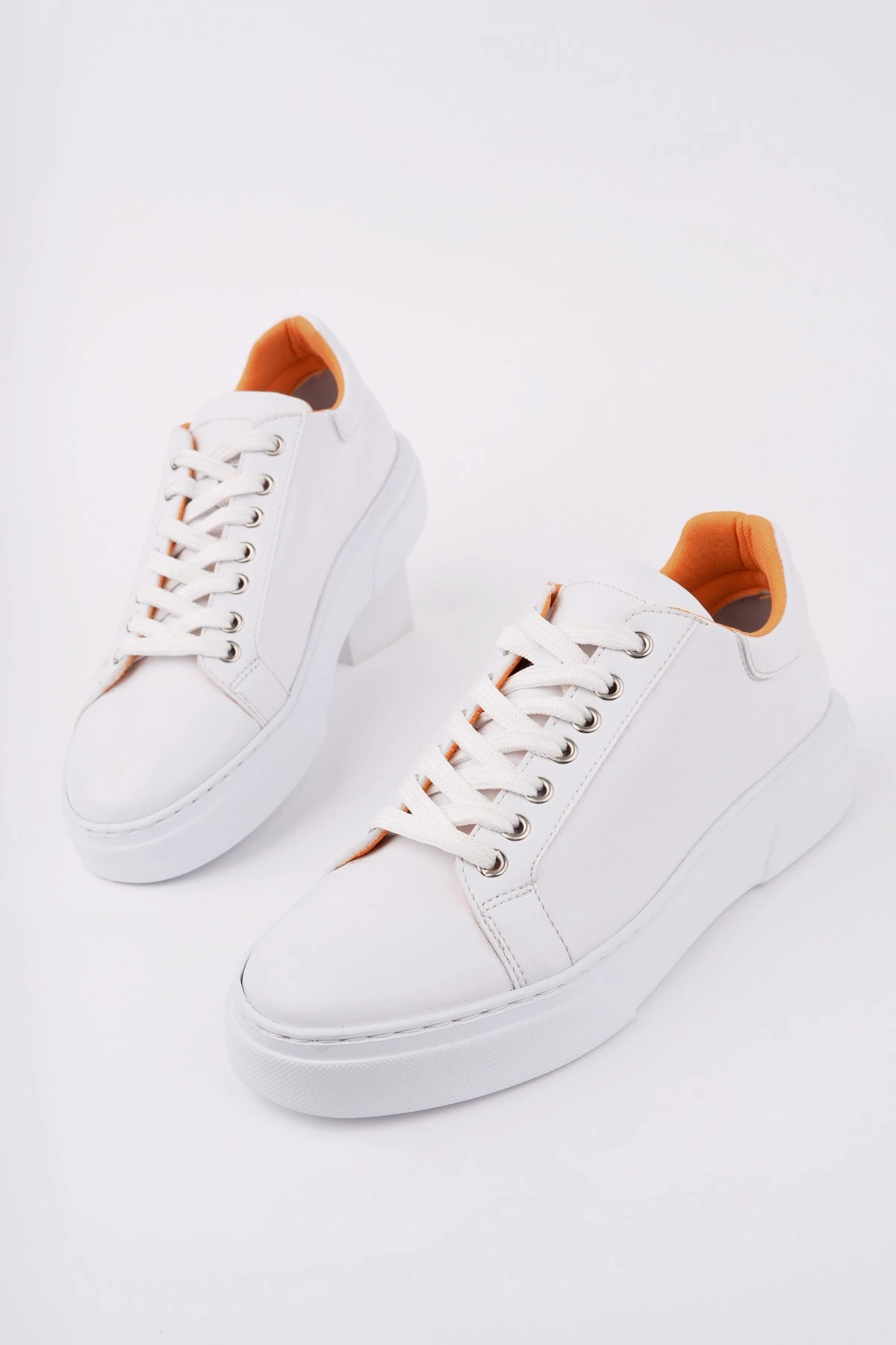 Muggo ZEYN Kalın Taban Bağcıklı Erkek Günlük Sneaker Spor Ayakkabı