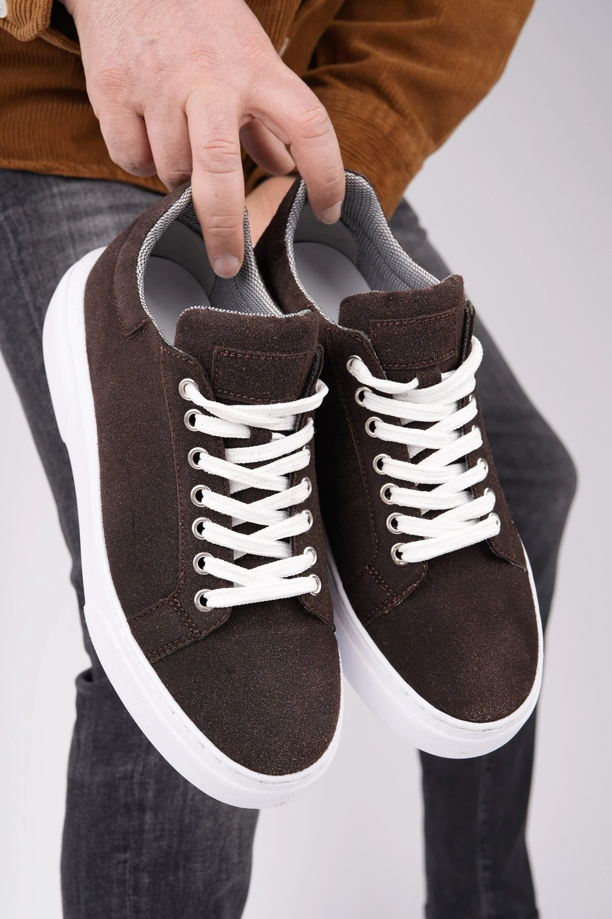 Muggo ZEYN Kalın Taban Bağcıklı Erkek Günlük Sneaker Spor Ayakkabı