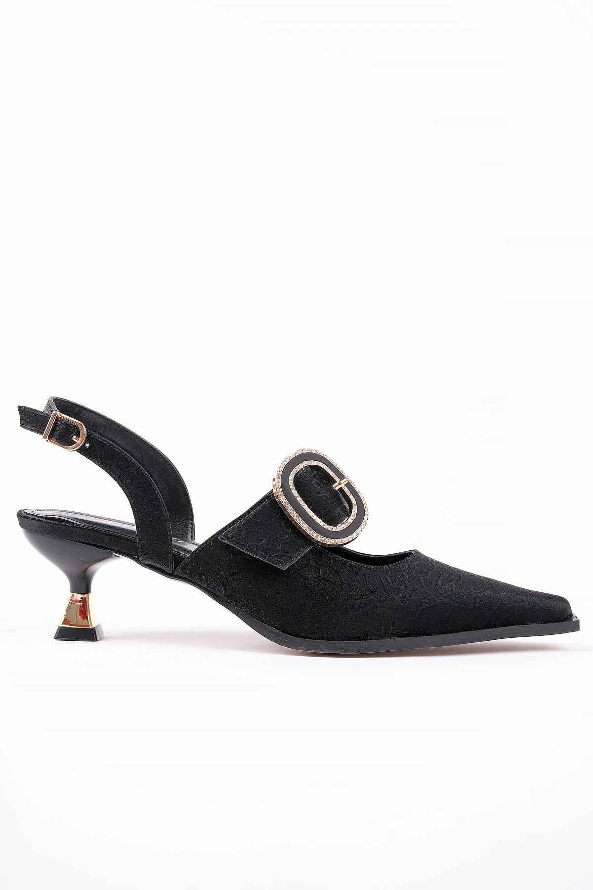 Muggo MARİANA Toka Detaylı Kadın Günlük Klasik Topuklu Ayakkabı