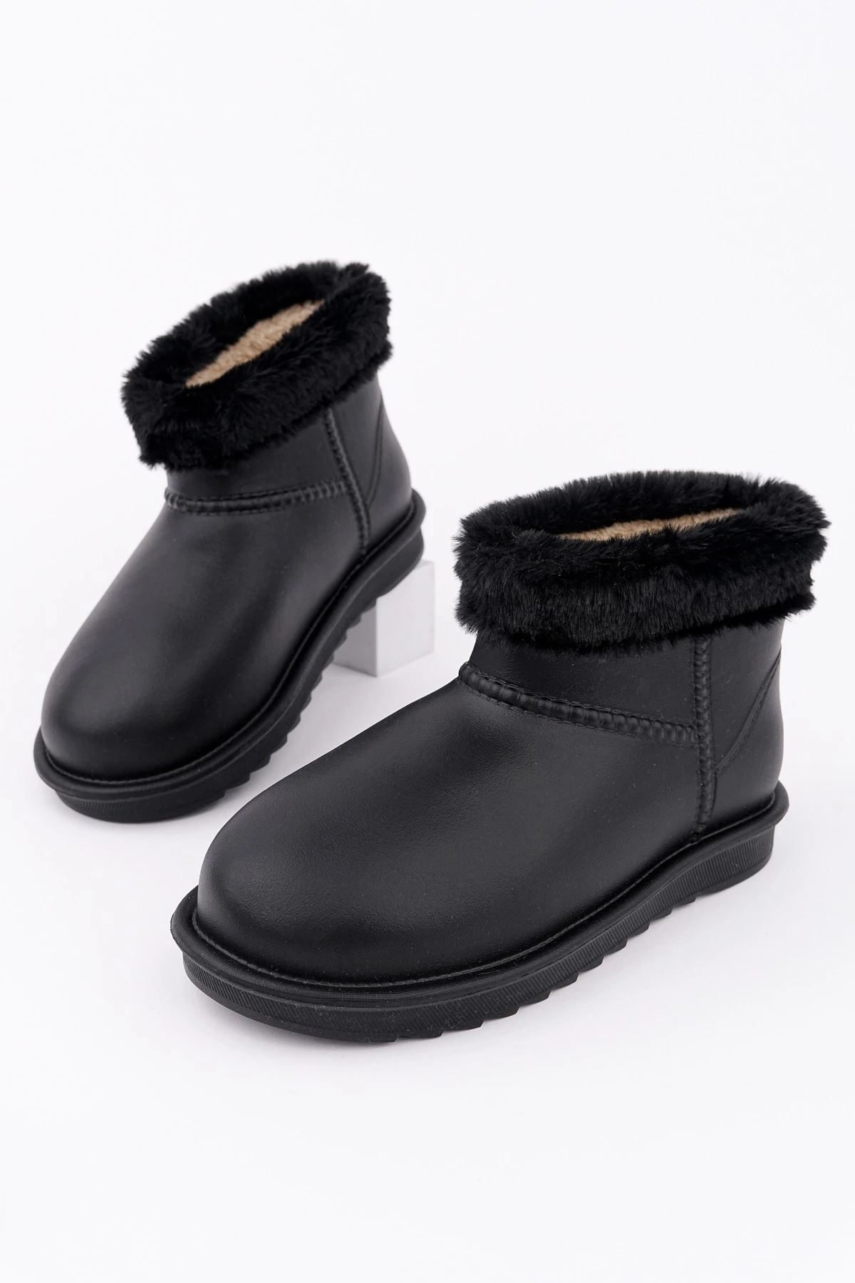 Muggo FROSTY Kadın Kürklü Yağmur Ve Kar Botu