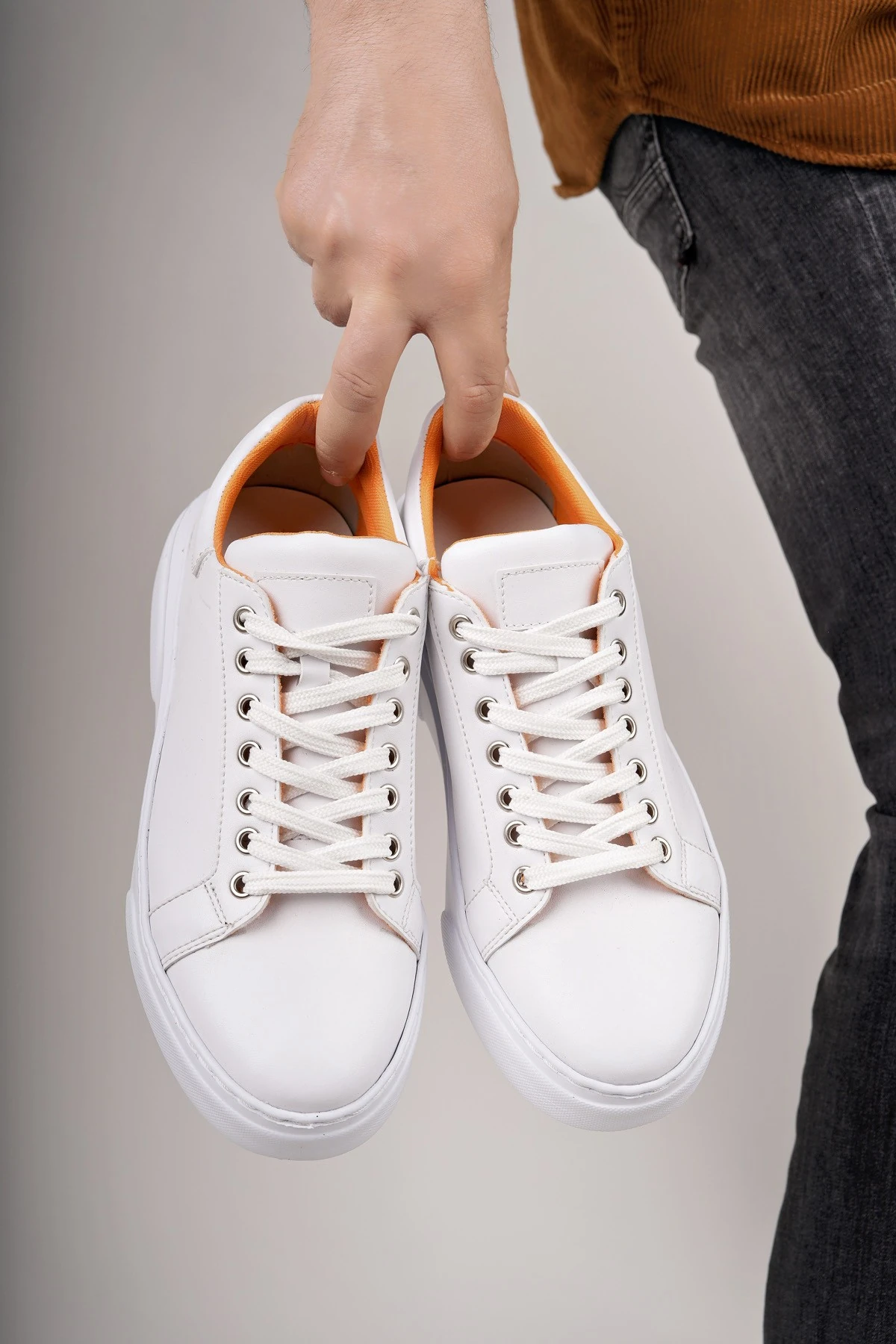 Muggo ZEYN Kalın Taban Bağcıklı Erkek Günlük Sneaker Spor Ayakkabı