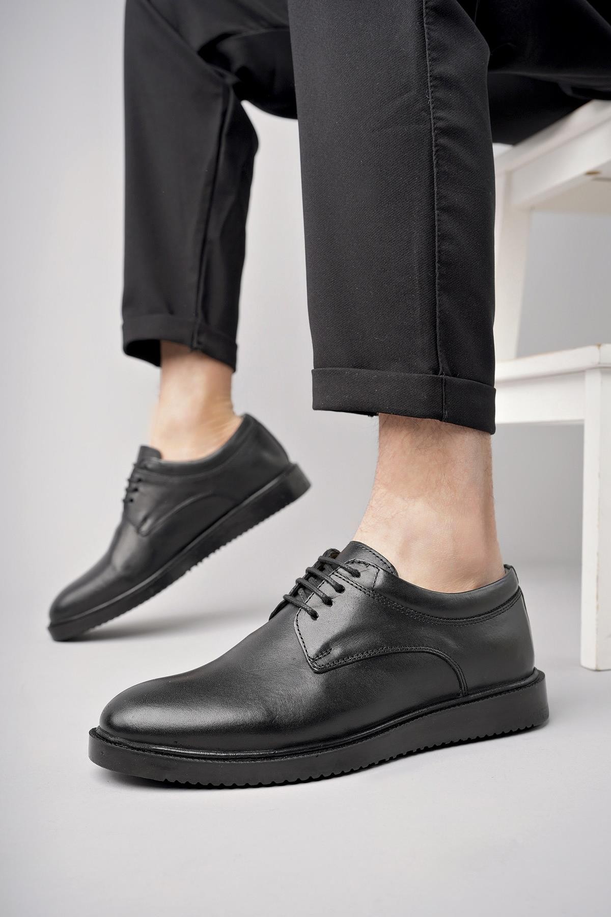 Muggo Mendy Garantili Erkek Günlük Klasik Hakiki Deri Casual Ayakkabı