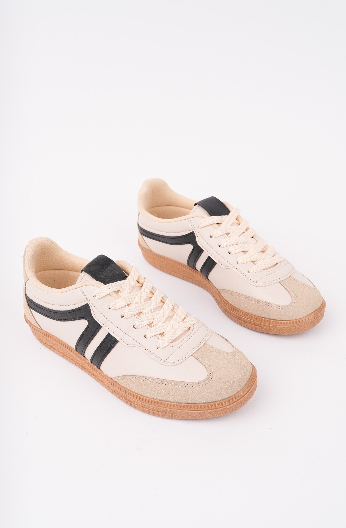 Muggo GARCİA Garantili Unisex Ortopedik Günlük Bağcıklı Yürüyüş Koşu Sneaker Spor Ayakkabı