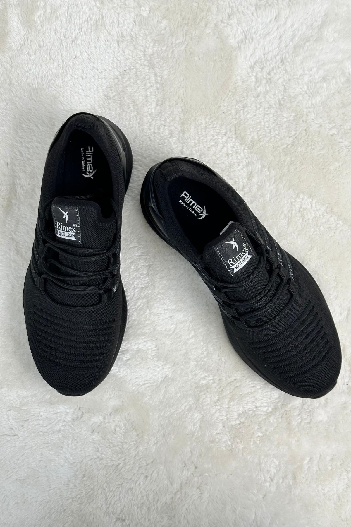 Muggo Couto Garantili Günlük Ortopedik Bağcıklı Çizgili Erkek Sneaker Spor Ayakkabı