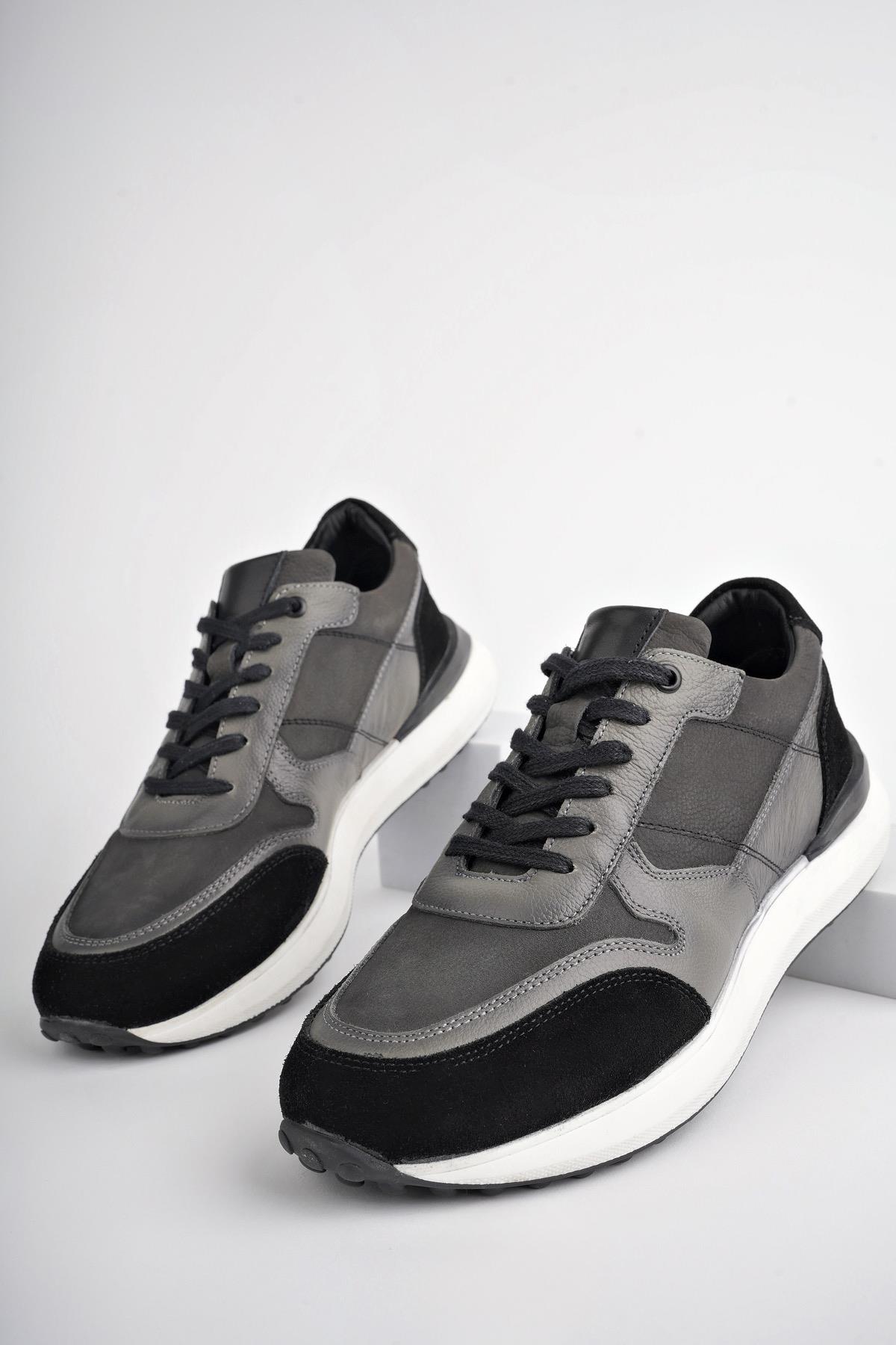 Muggo MERTENS Garantili Hakiki Deri Bağcıklı Günlük Erkek Casual Ayakkabı