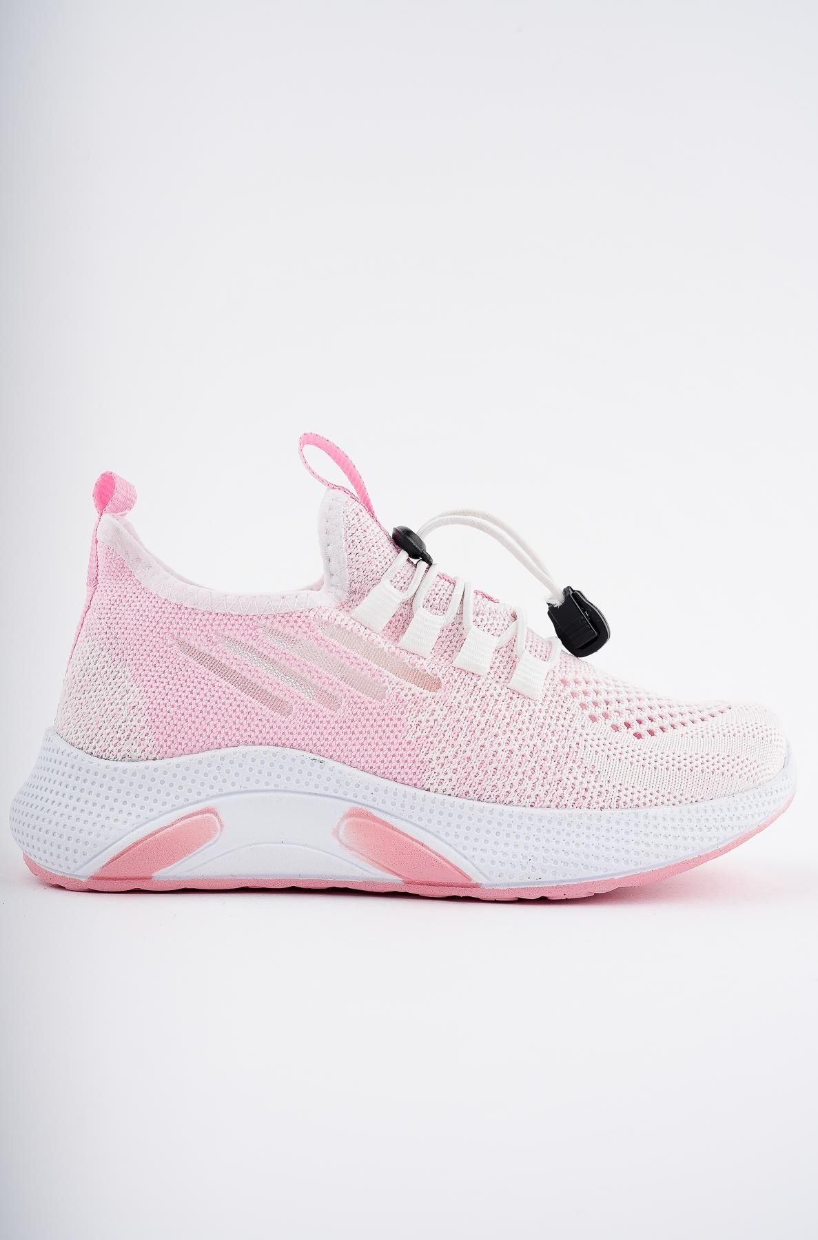 Muggo JETSON Günlük Unisex Çocuk Garantili Bağcıklı Rahat Sneaker Spor Ayakkabı - PUDRA