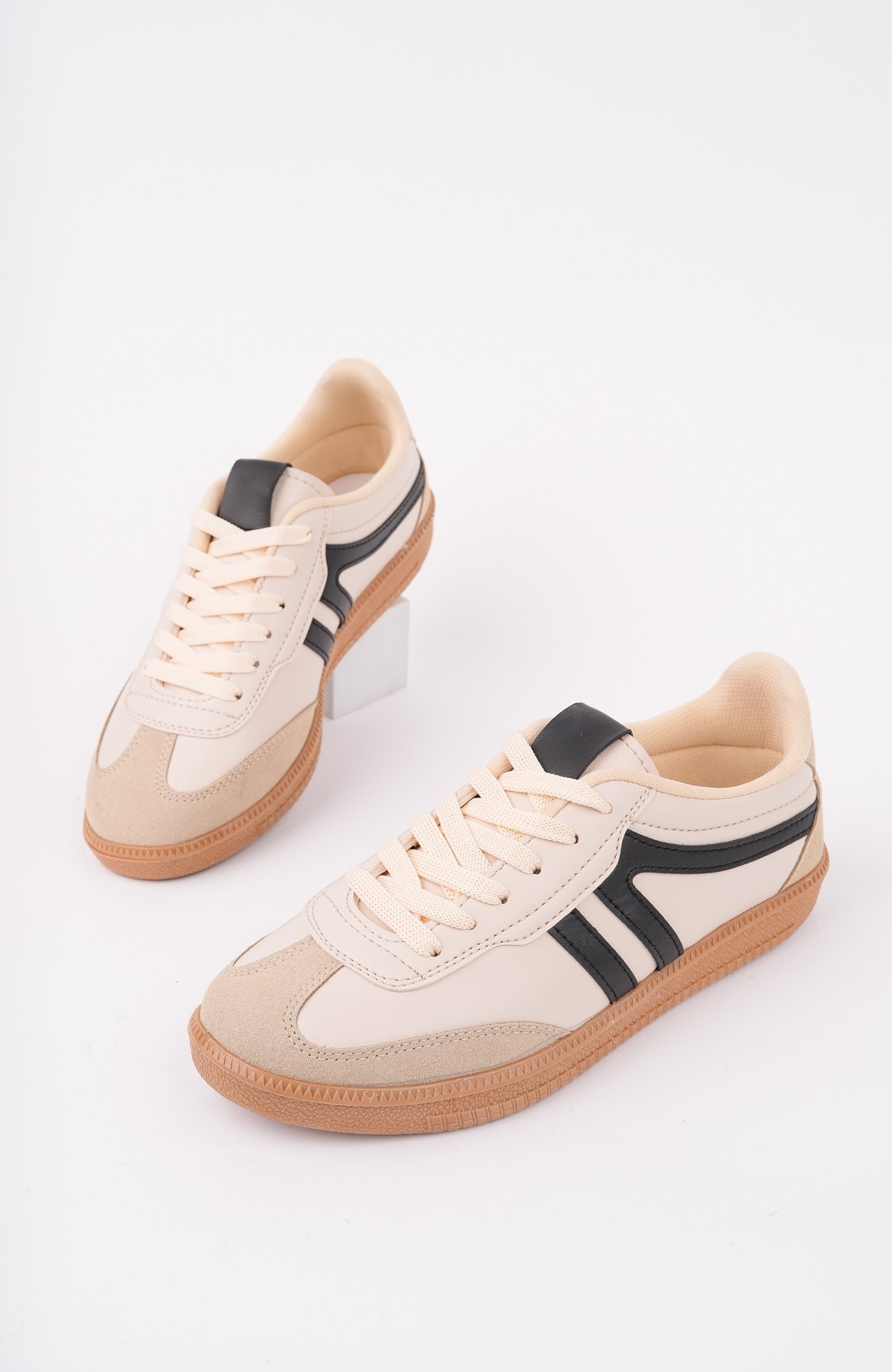 Muggo GARCİA Garantili Unisex Ortopedik Günlük Bağcıklı Yürüyüş Koşu Sneaker Spor Ayakkabı