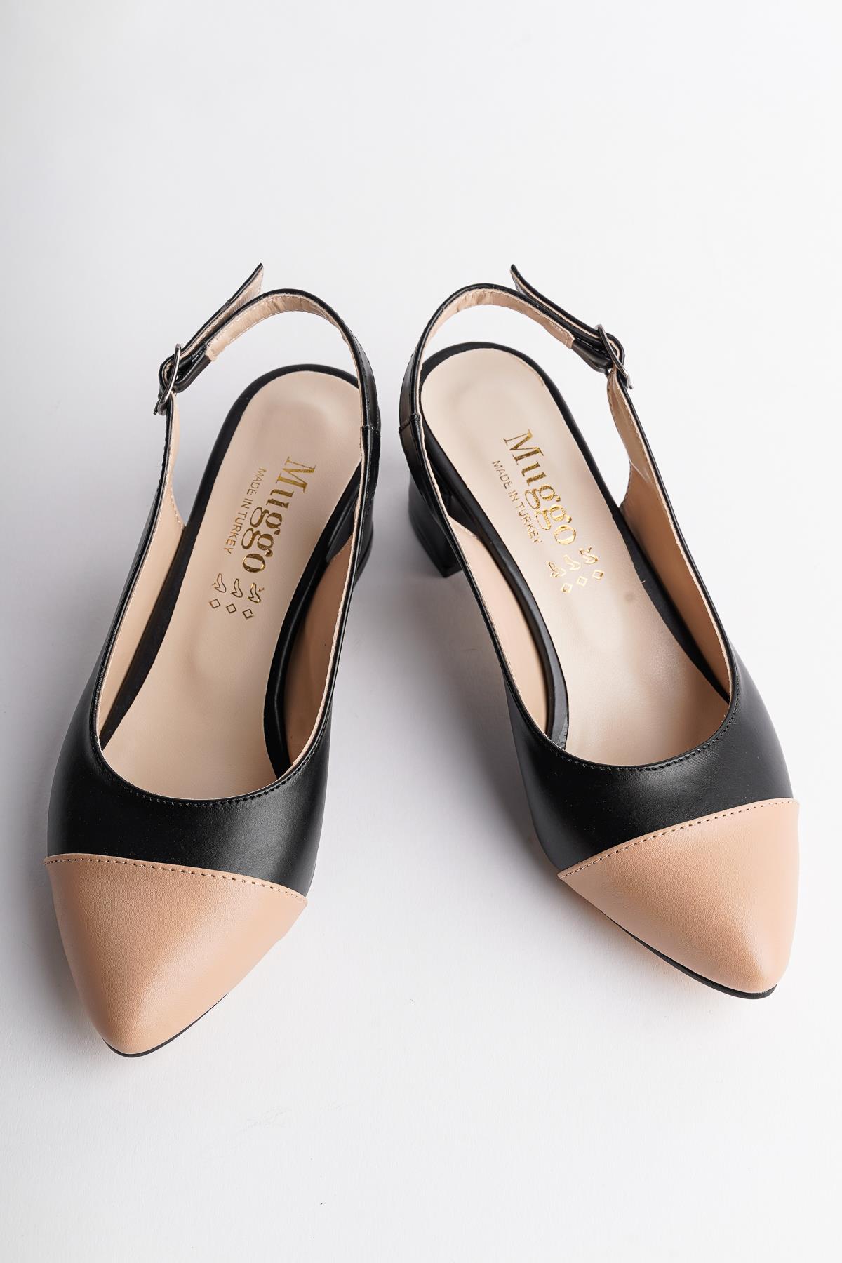 Muggo SHARON Garantili Kadın Günlük Topuklu Ayakkabı