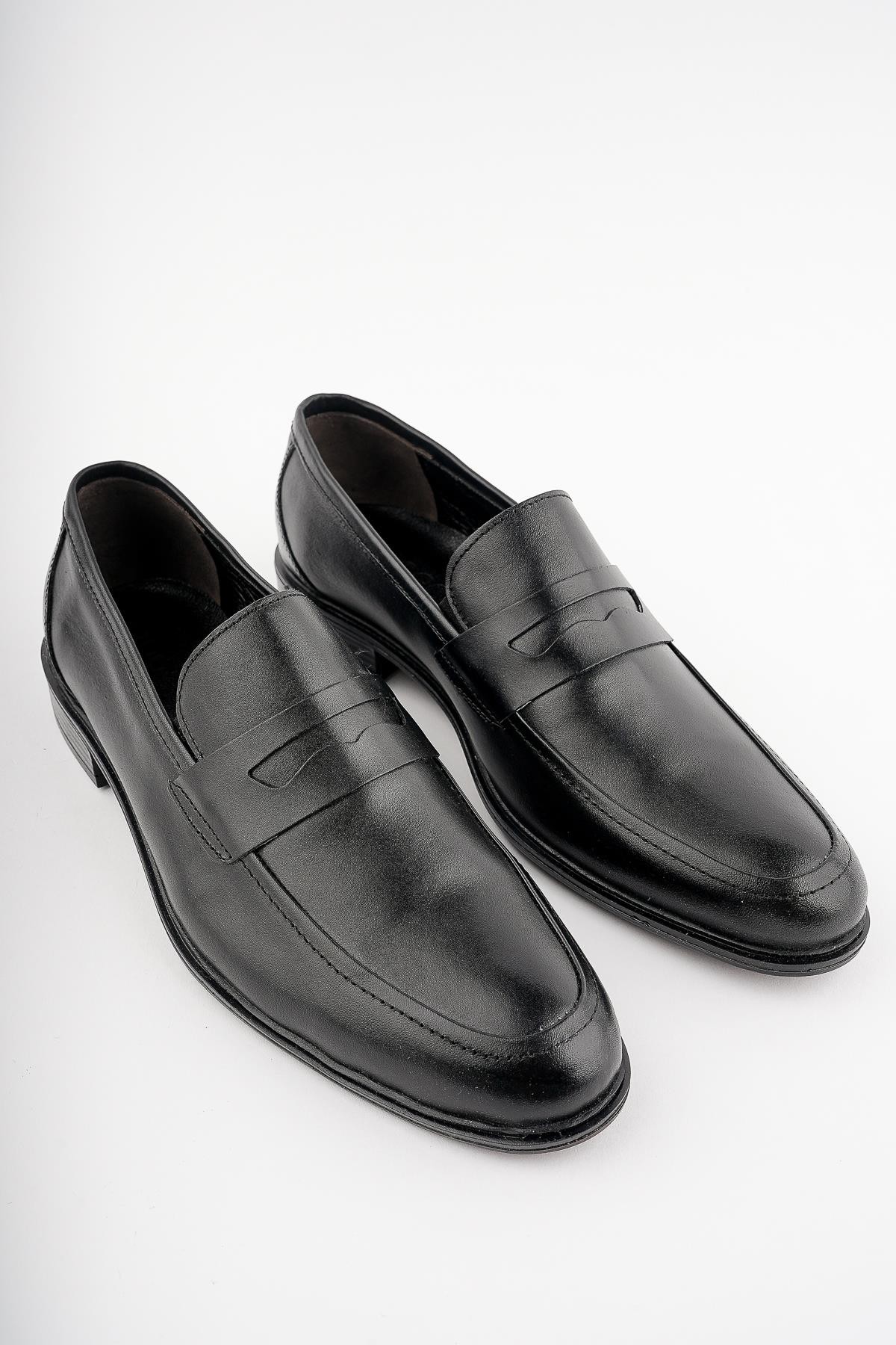 Muggo H0140 Garantili Erkek Günlük Klasik Hakiki Deri Ayakkabı
