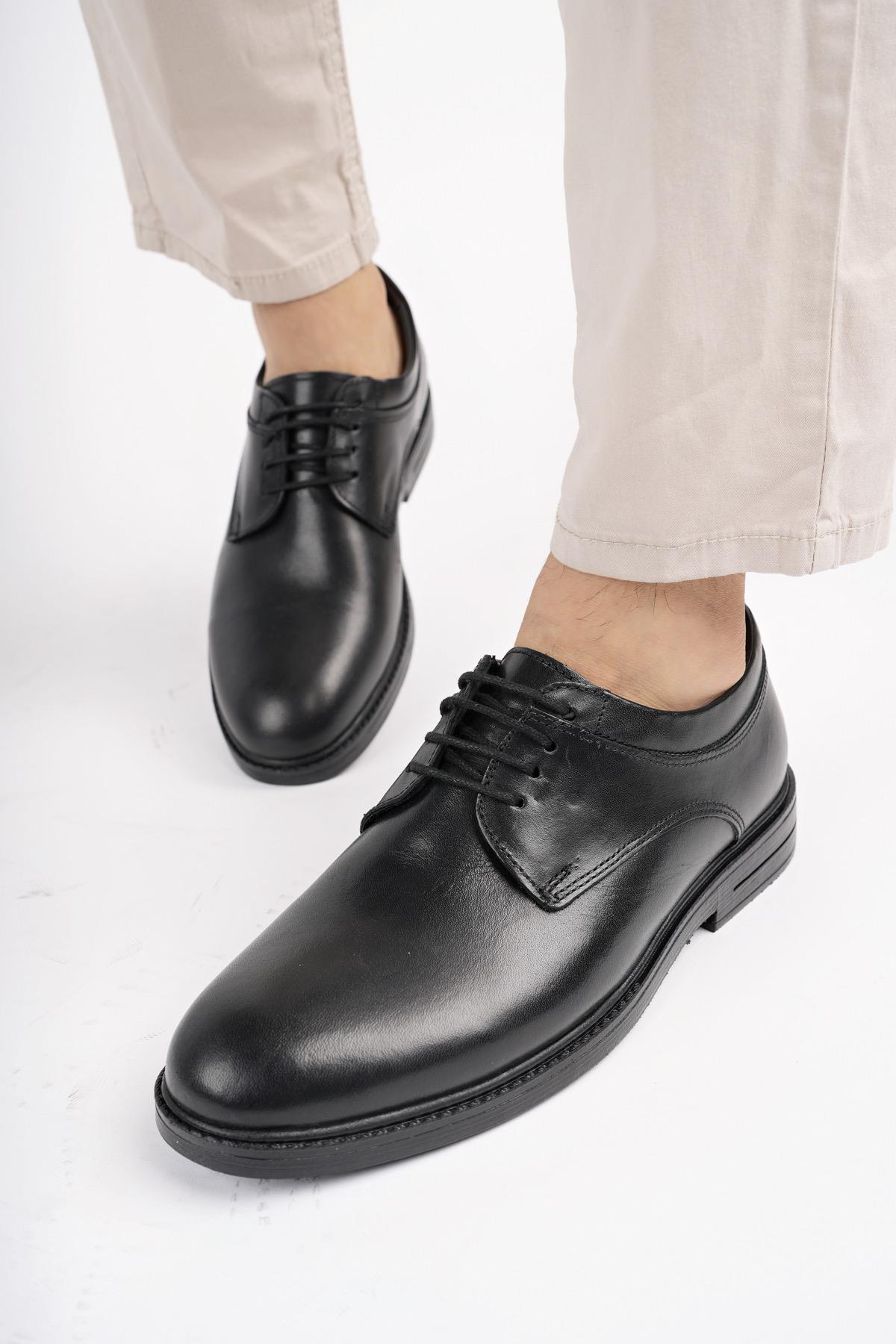 Muggo Zaha Garantili Erkek Günlük Klasik Hakiki Deri Kışlık Casual Ayakkabı