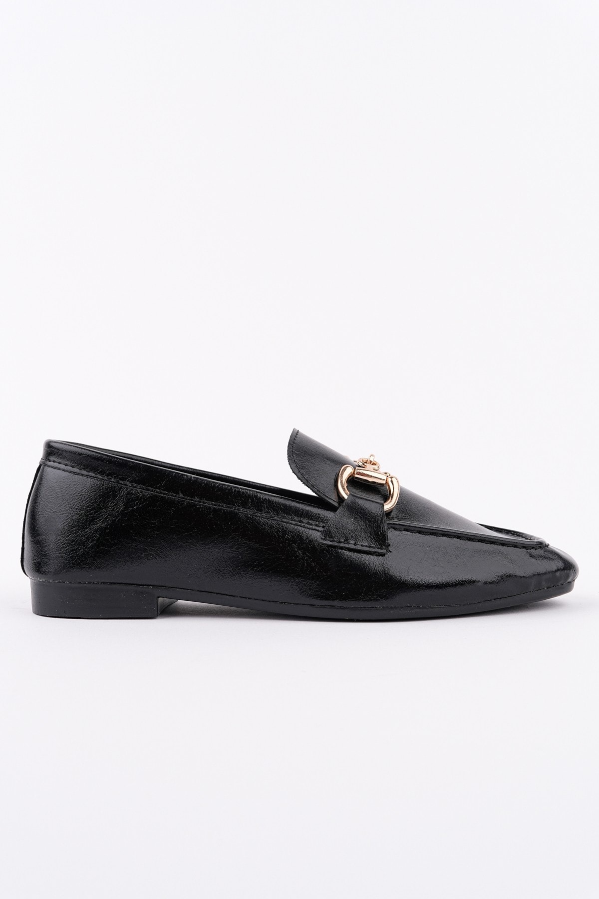 Muggo STRİDE Metal Tokalı Kadın Günlük Loafer Ayakkabı