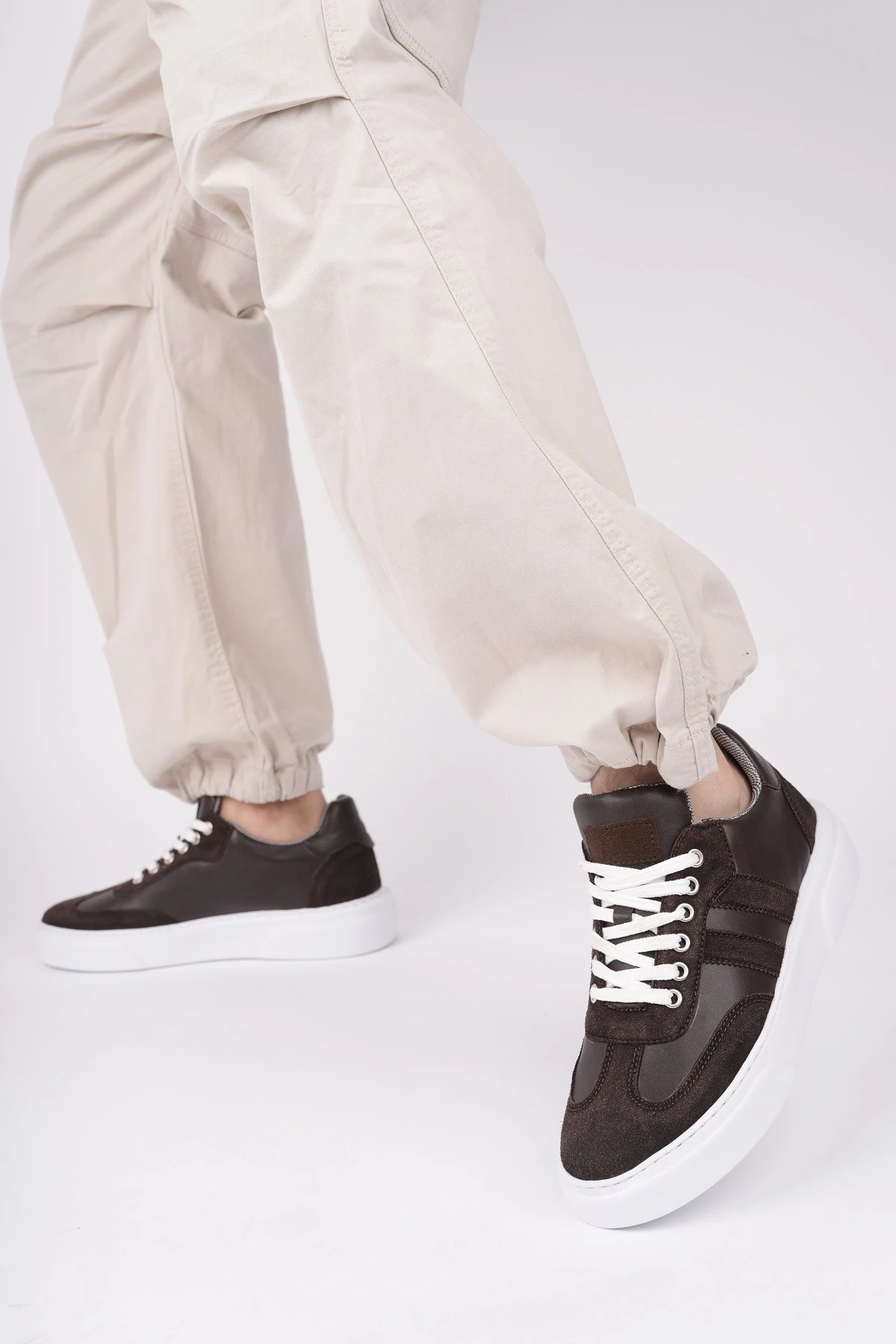 Muggo LOGAN Kalın Taban Bağcıklı Erkek Günlük Sneaker Spor Ayakkabı