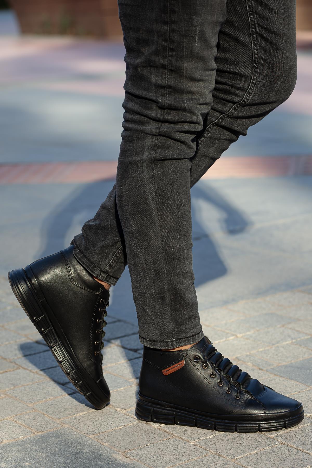 Muggo COSTA Garantili Erkek Hakiki Deri Bot