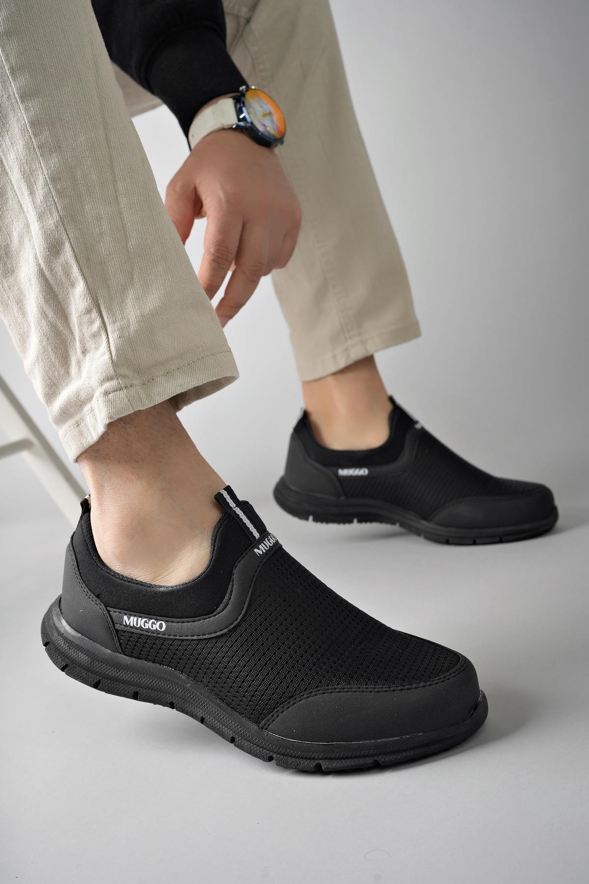 Muggo PODGO Garantili Unisex Ortopedik Bağcıksız Nefes Alabilen Hafif Yürüyüş Sneaker Spor Ayakkabı