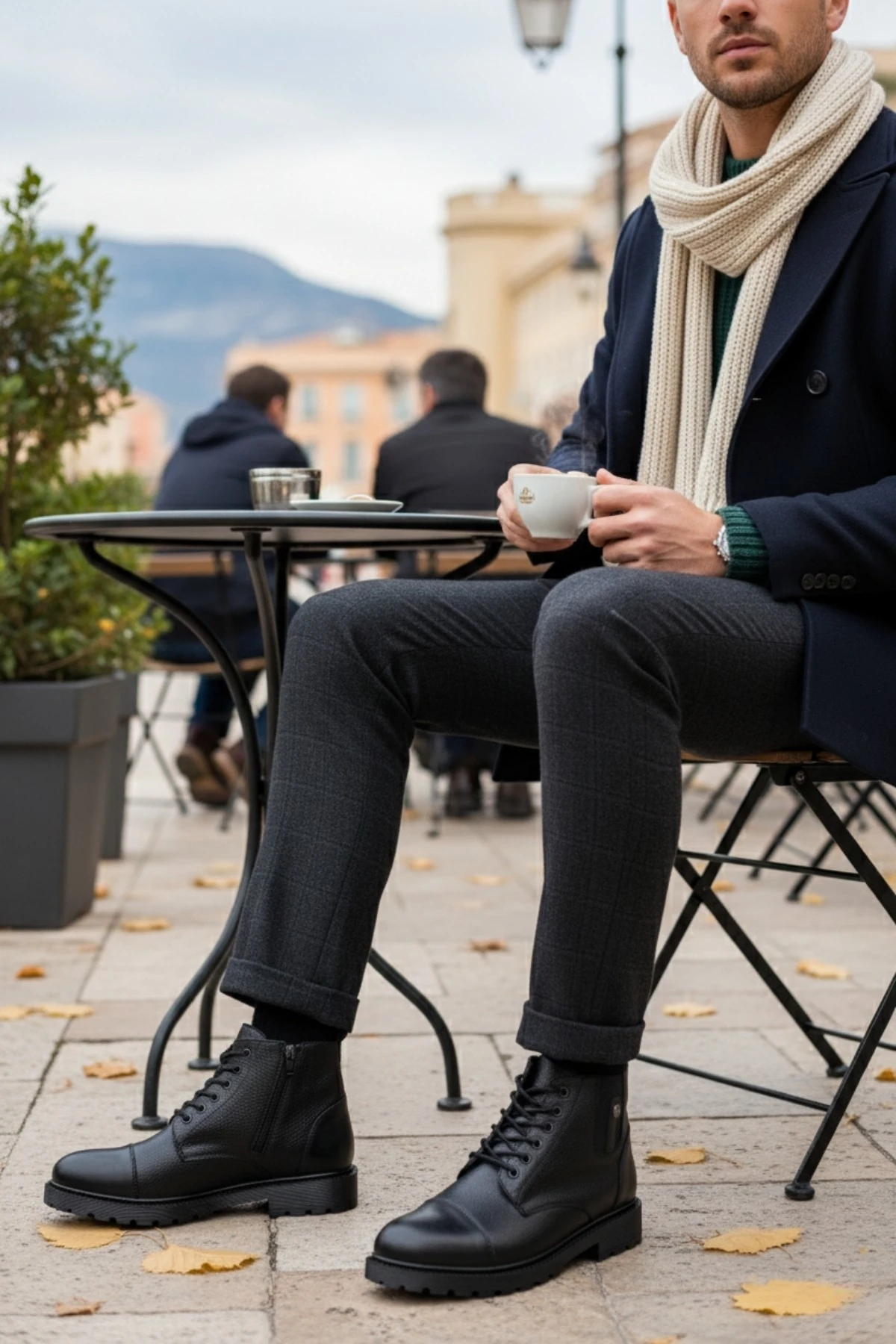 Muggo RAFA Fermuarlı Bağcıklı Kürklü Erkek Bot 