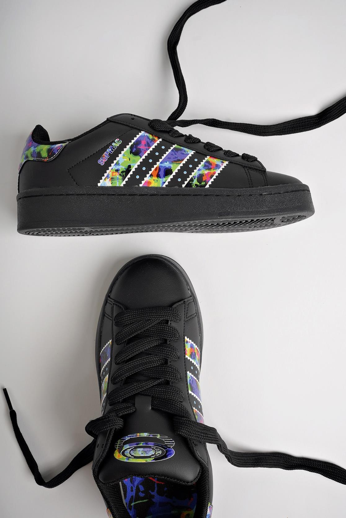 Muggo FLOWER Garantili Kadın Ortopedik Günlük Bağcıklı Yürüyüş Koşu Sneaker Spor Ayakkabı