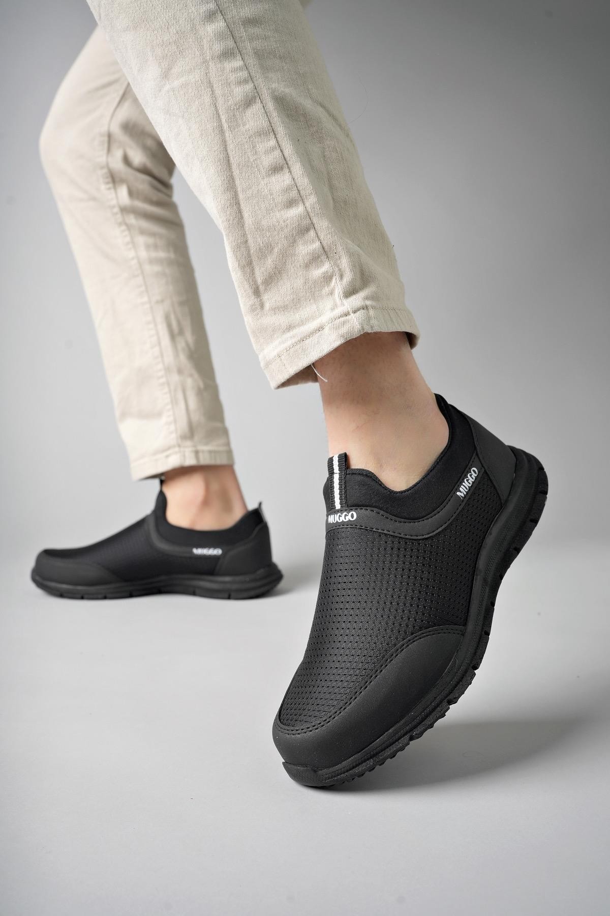 Muggo PODGO Garantili Unisex Ortopedik Bağcıksız Nefes Alabilen Hafif Yürüyüş Sneaker Spor Ayakkabı