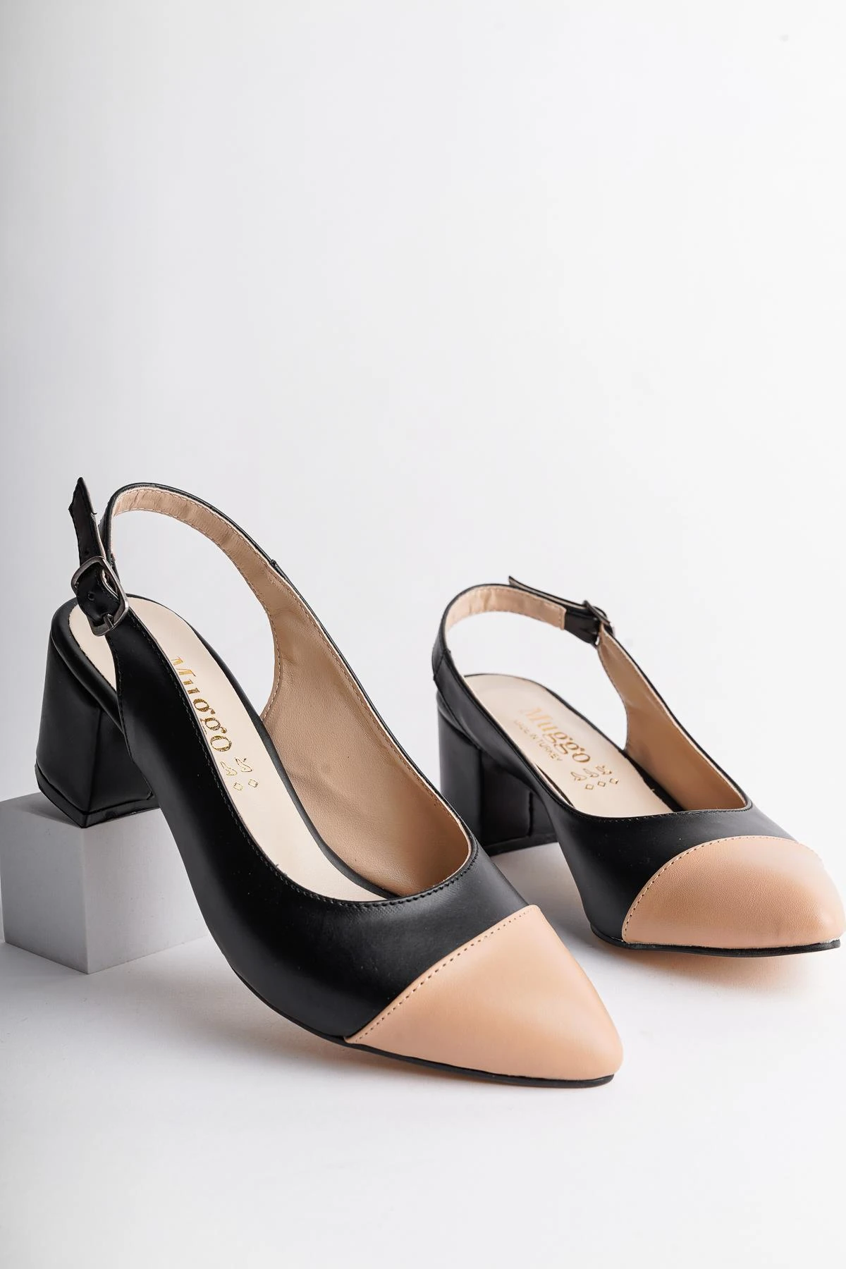 Muggo SHARON Garantili Kadın Günlük Topuklu Ayakkabı