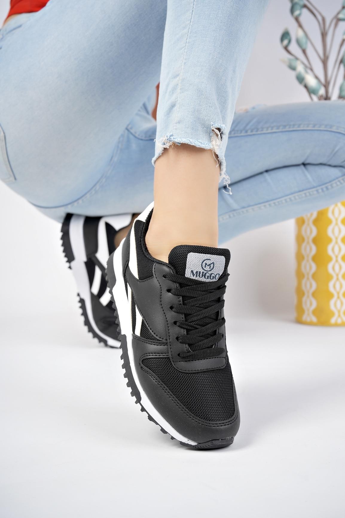 Muggo MGMORİS Unisex Günlük Garantili Yürüyüş Koşu Sneaker Spor Ayakkabı