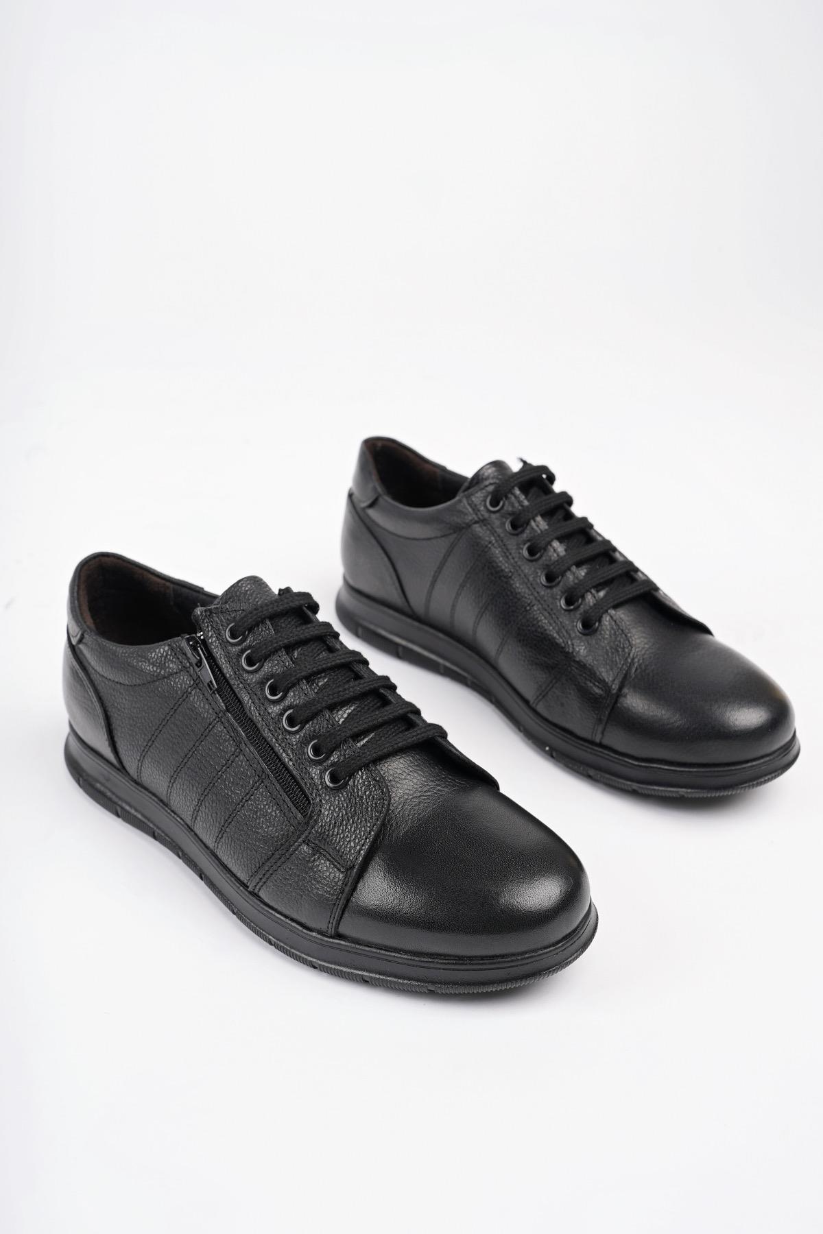 Muggo Pedri Garantili Erkek Günlük Klasik Hakiki Deri Casual Rahat Ortopedik Kışlık Ayakkabı