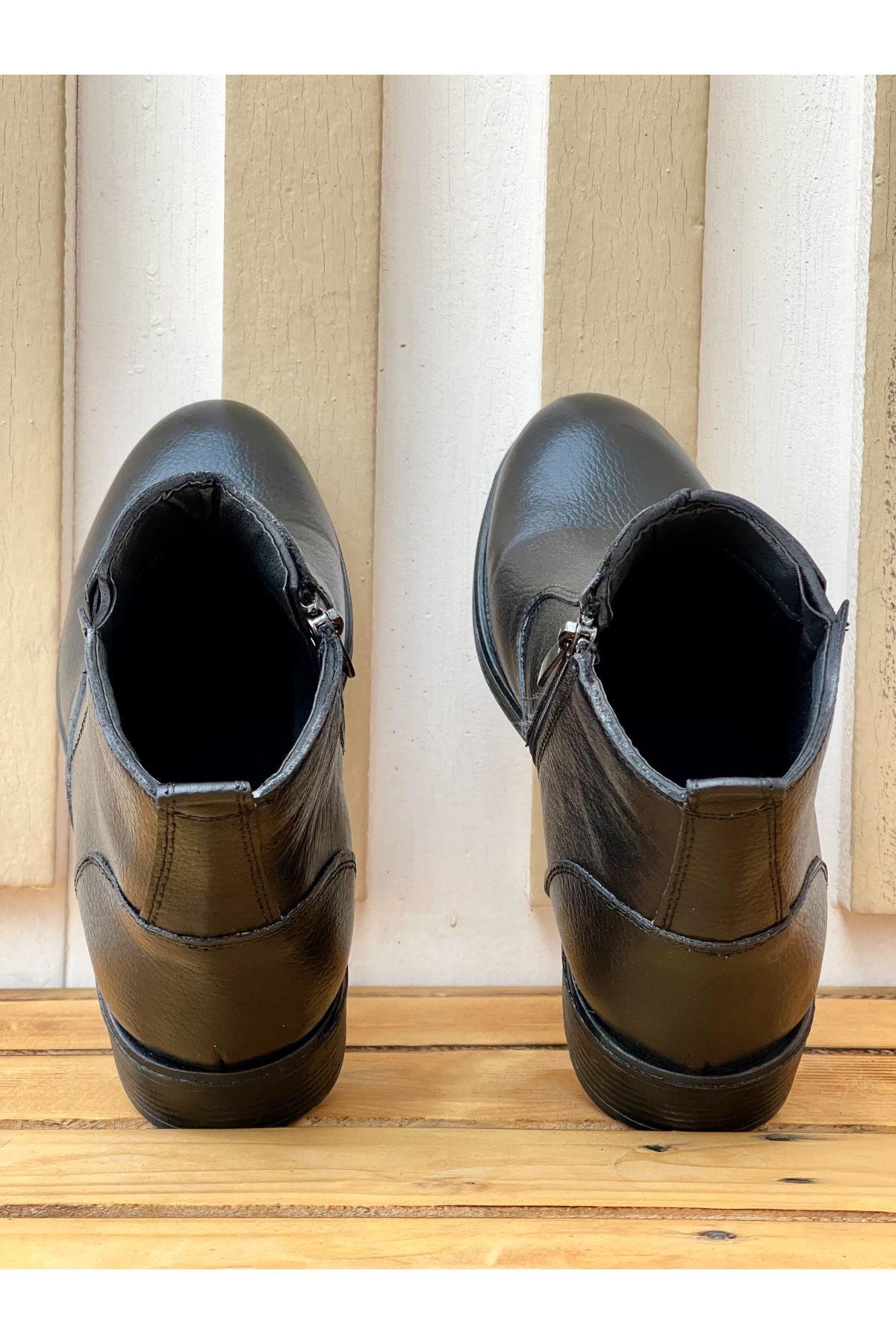 Muggo Men M027 Hakiki Deri Erkek Bot