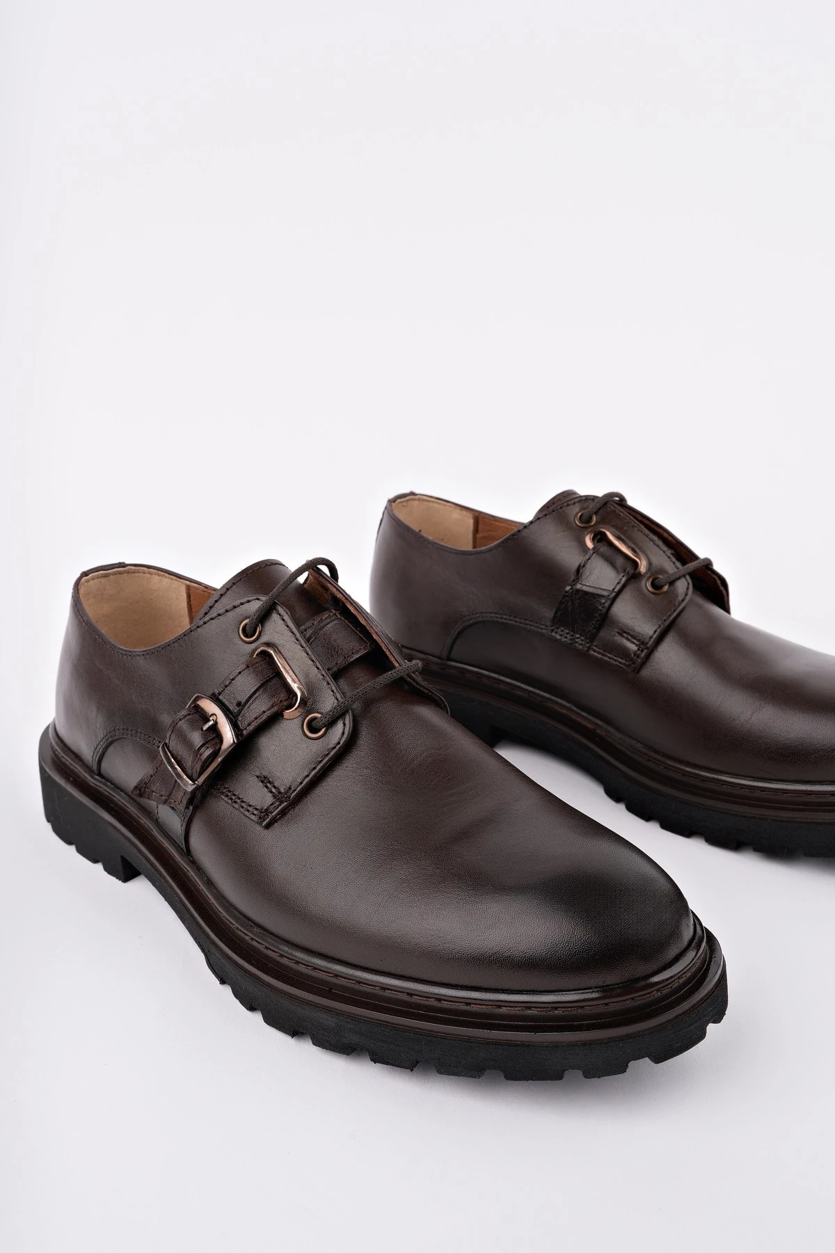 Muggo PRAG Bağcıklı Hakiki Deri Erkek Günlük Casual Ayakkabı