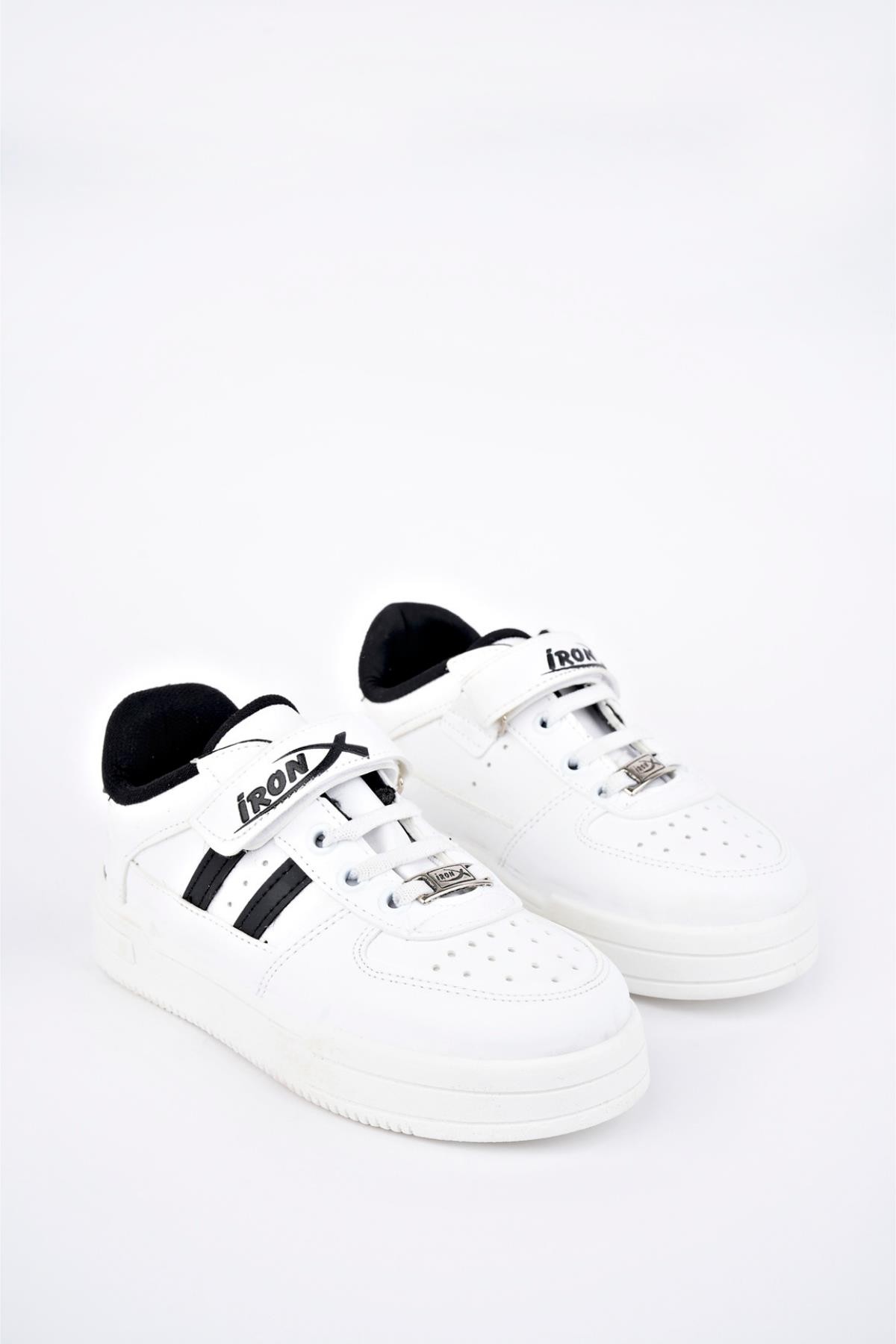 Muggo Kai Günlük Unisex Çocuk Garantili Lastikli ve Cırtlı Rahat Sneaker Spor Ayakkabı